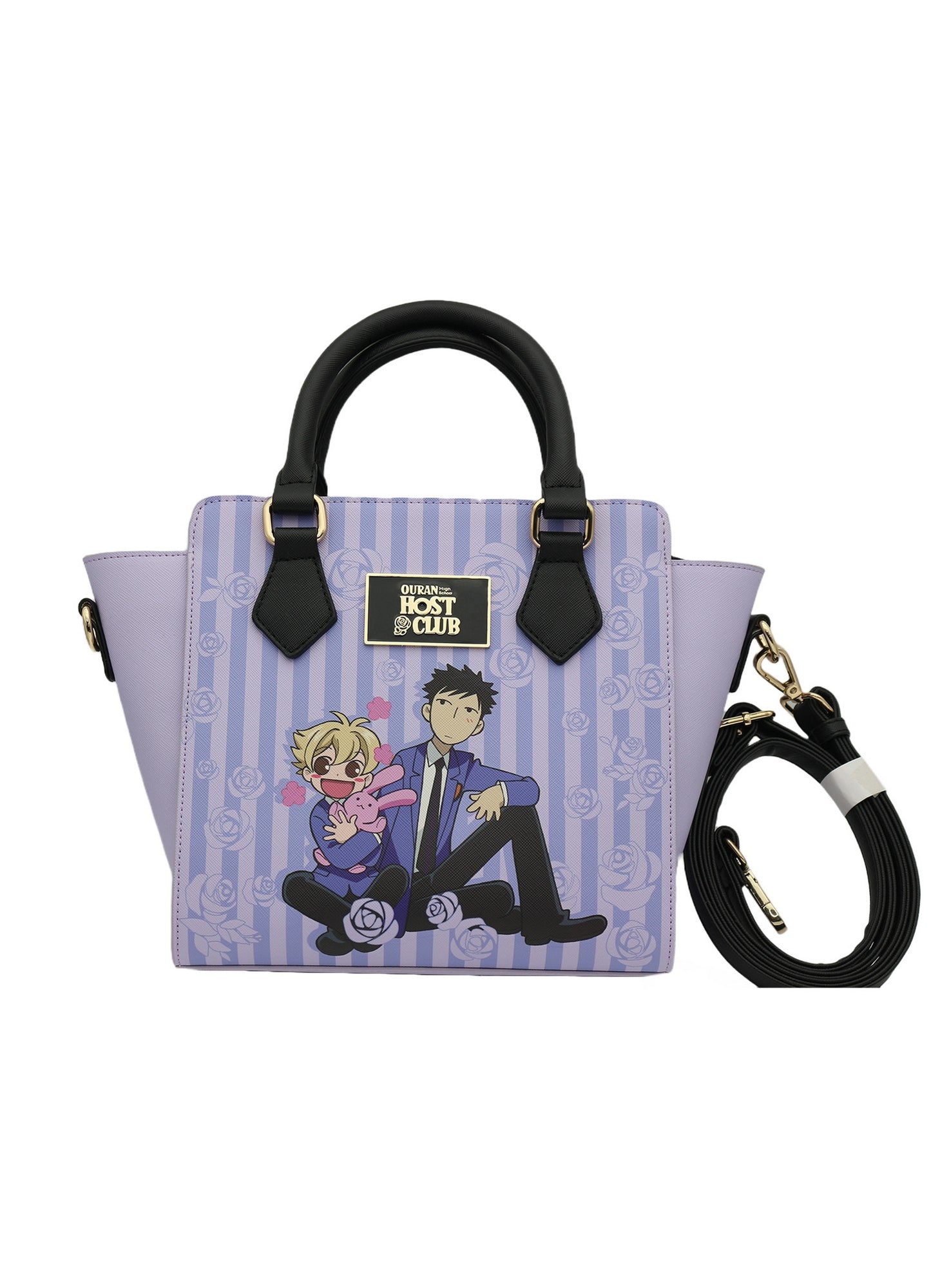 Ouran High School Host Club - Honey & Takashi "Mori" Morinozuka Purple Satchel Bag