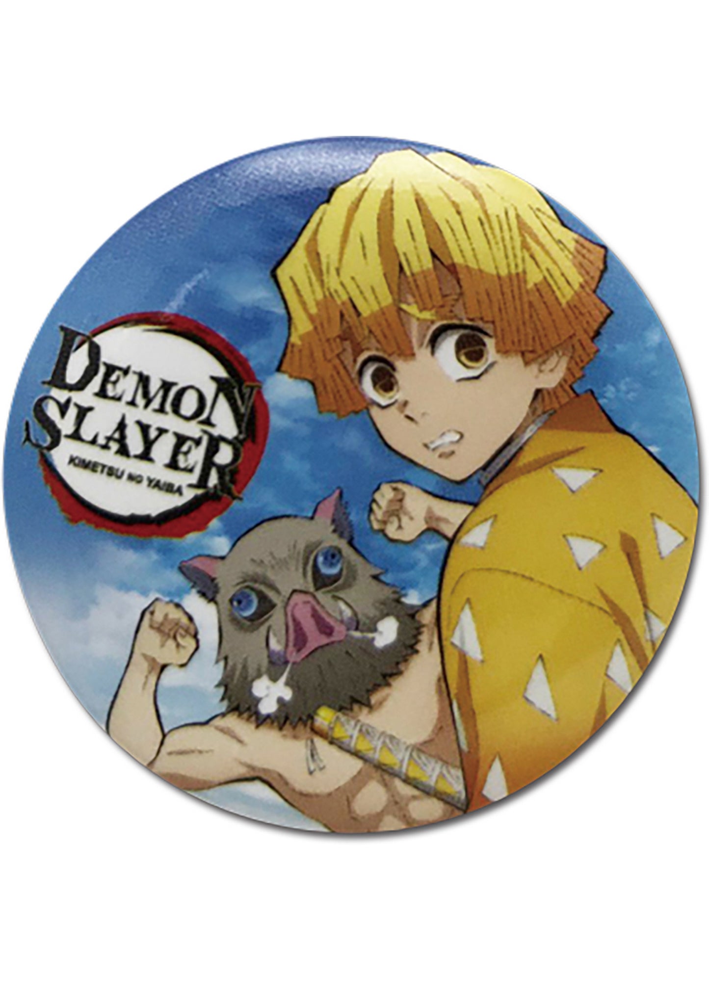 Demon Slayer - Hashibira Inosuke & Zenitsu Agatsuma Button 1.25"