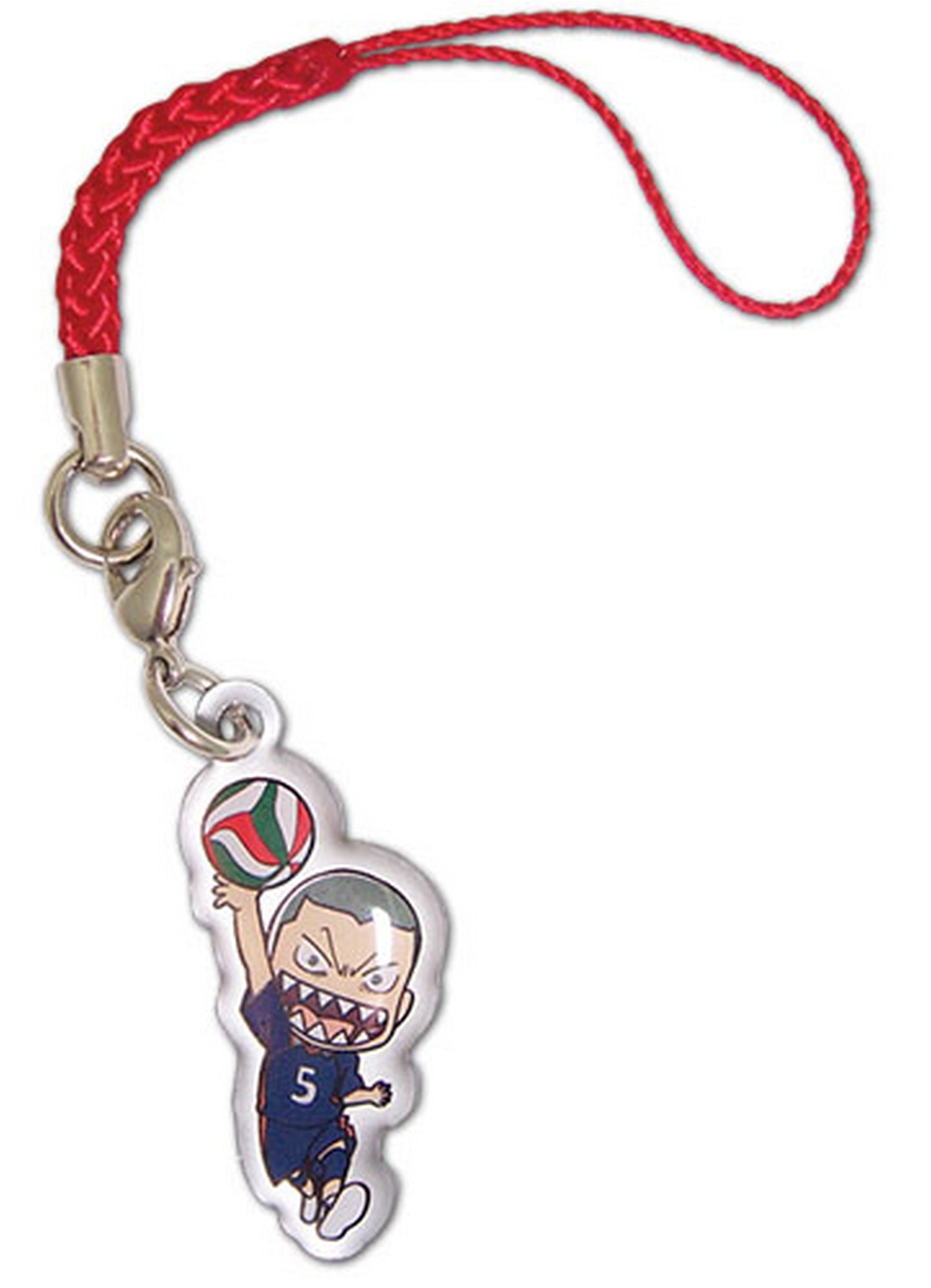 Haikyu - Ryunosuke Tanaka Metal Cell Phone Charm