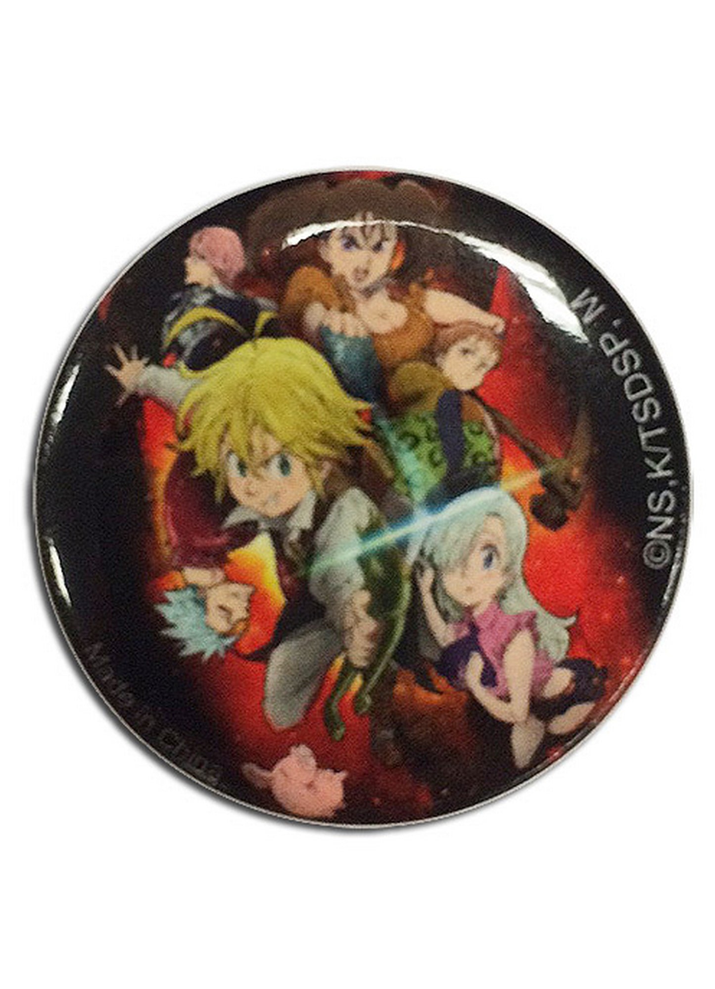 The Seven Deadly Sins - Key Art Button 1.25"