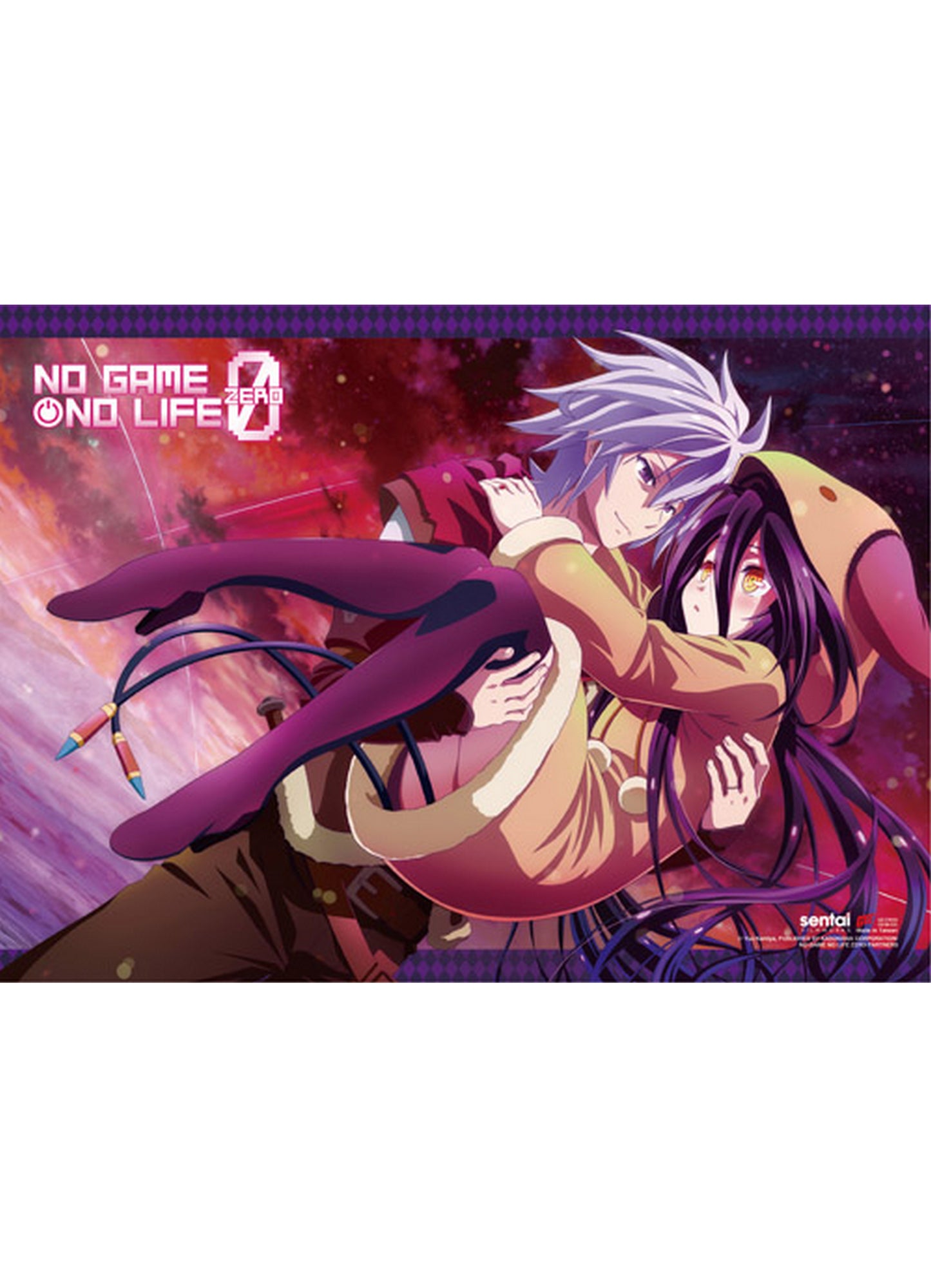 No Game No Life Zero - Riku & Schwi Wall Scroll 31"W x 43"H
