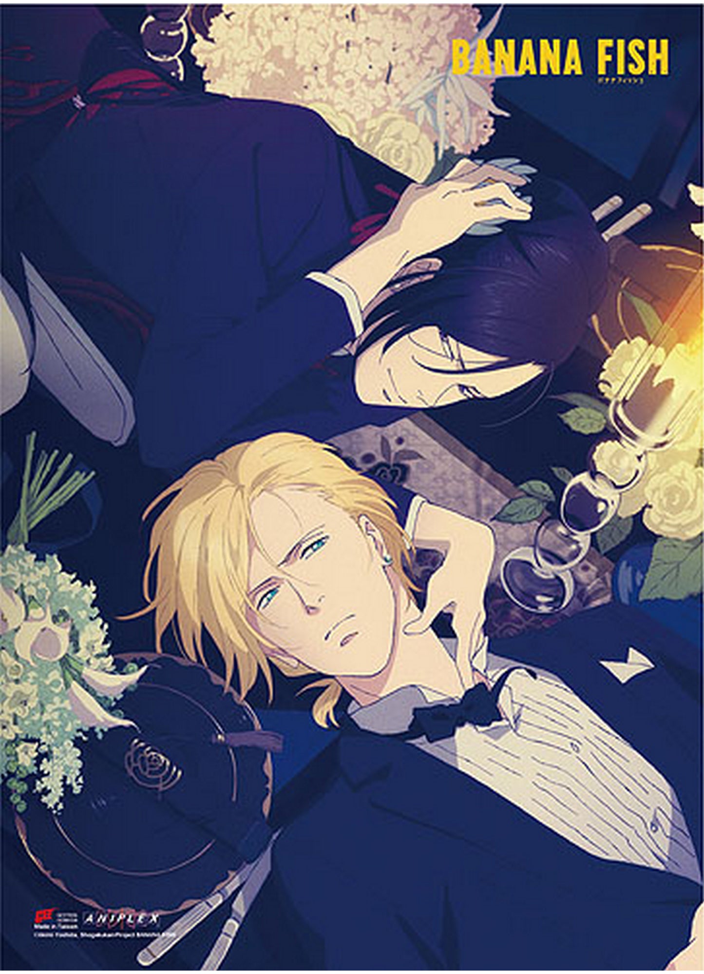 Banana Fish - Ash Lynx & Yut Lung Wall Scroll 31"W x 43"H