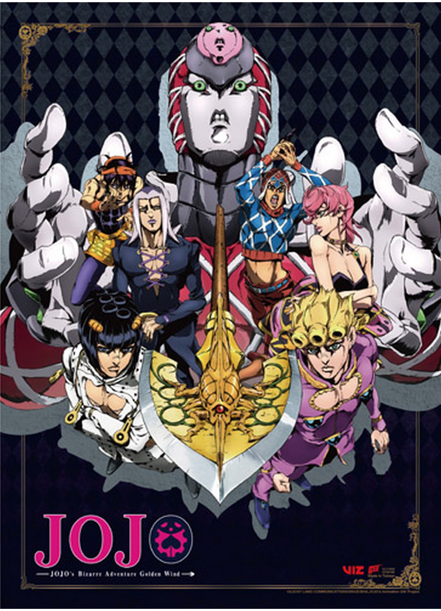 Jojos S4 - Key Art #B Wall Scroll 31"W x 43"H