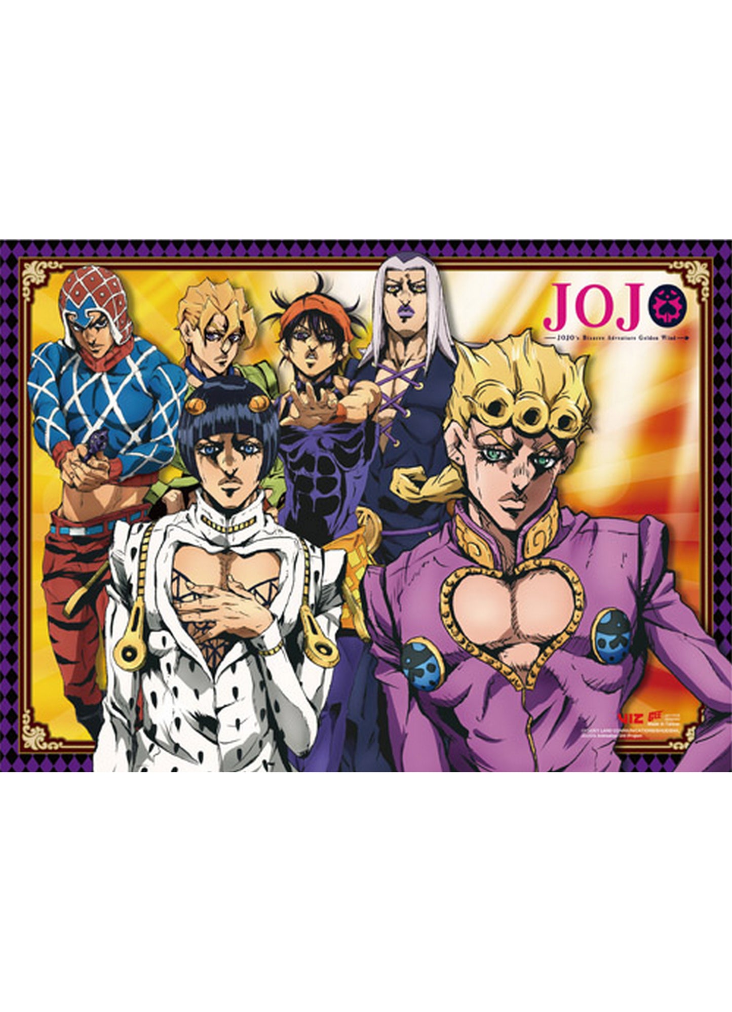 Jojos S4 - Group Wall Scroll 31"W x 43"H