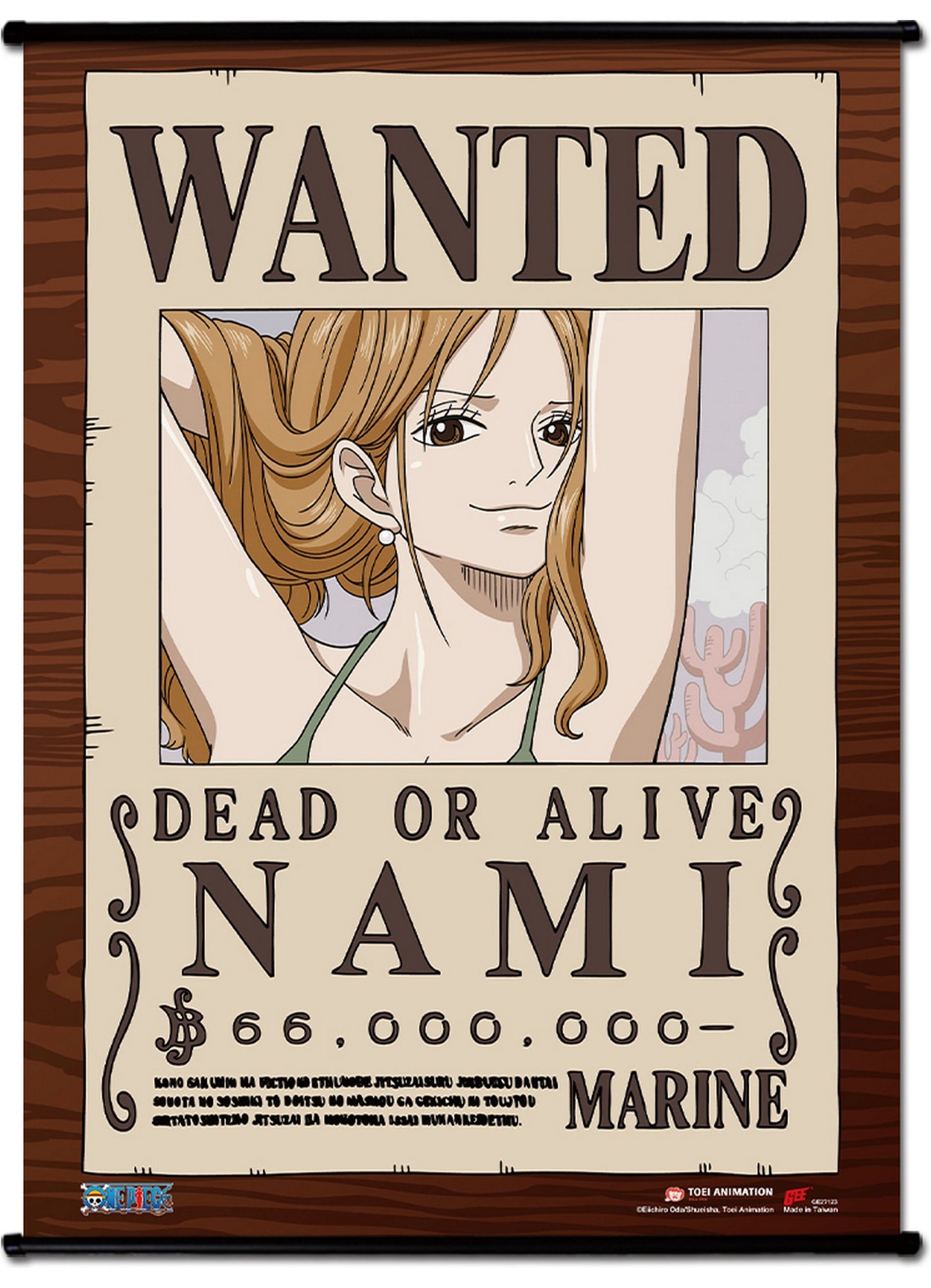 One Piece - Wanted Posters Nami Wall Scroll 31"W x 43"H