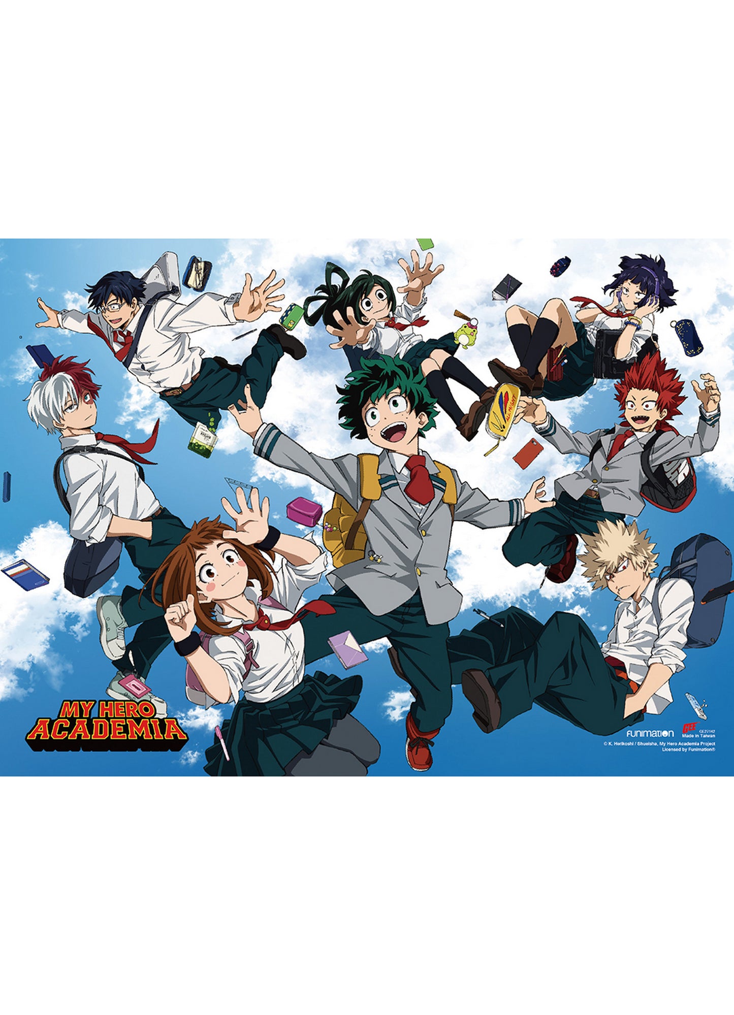 My Hero Academia S3 - Group Flying Sky Wall Scroll 31"W x 43"H