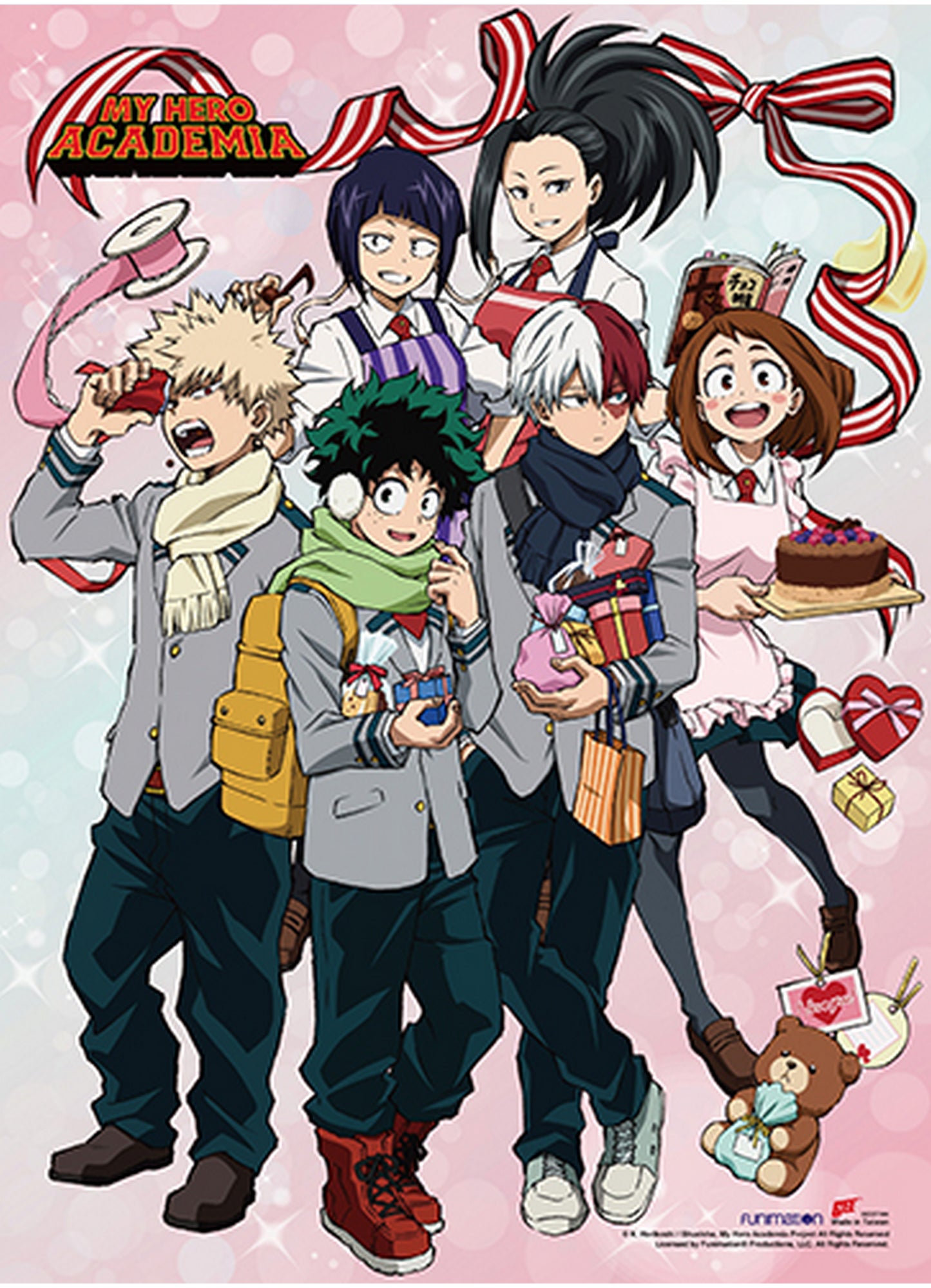 My Hero Academia S3 - Group Valentines Day Wall Scroll 31"W x 43"H