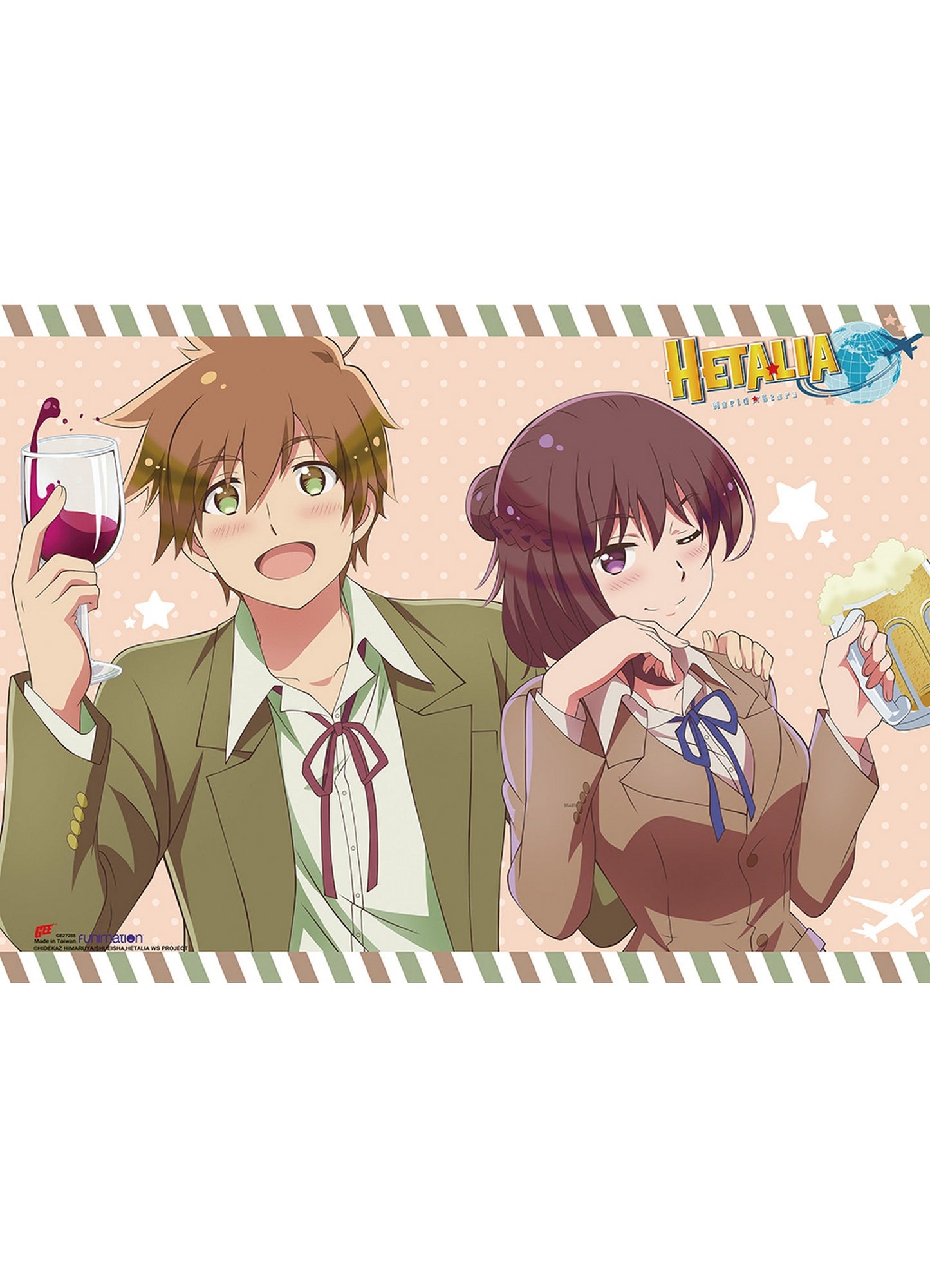 Hetalia Season 7 - Czech Republic & Slovakia Group 01 Wall Scroll 31"W x 43"H