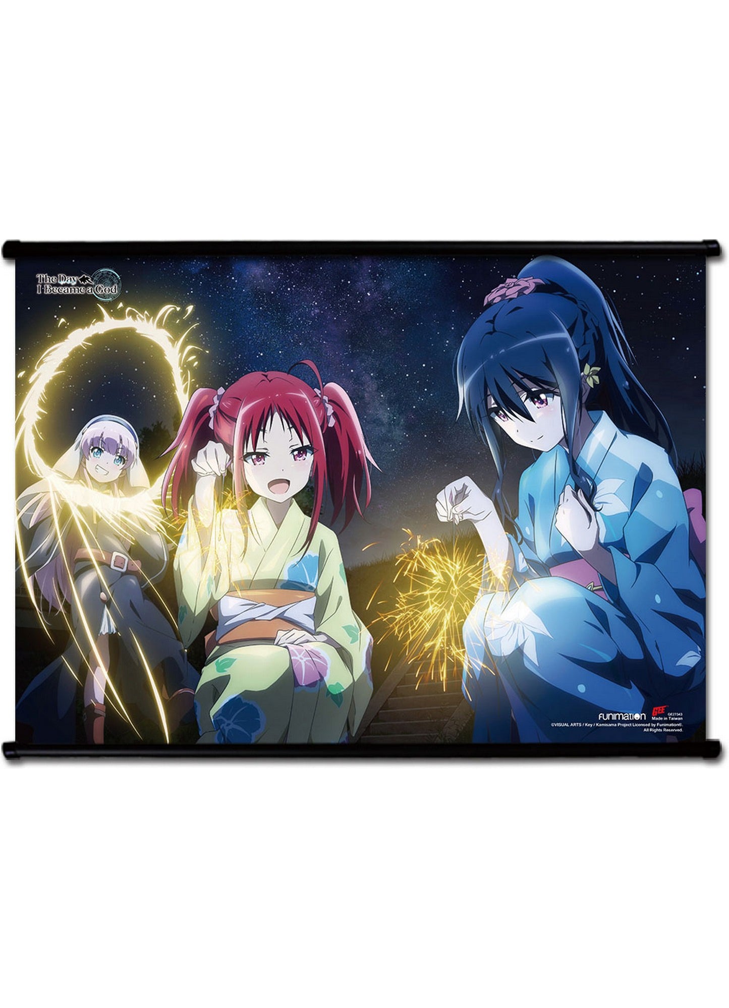 The Day I Became A God - Group Summer Yukata Wall Scroll 31"W x 43"H