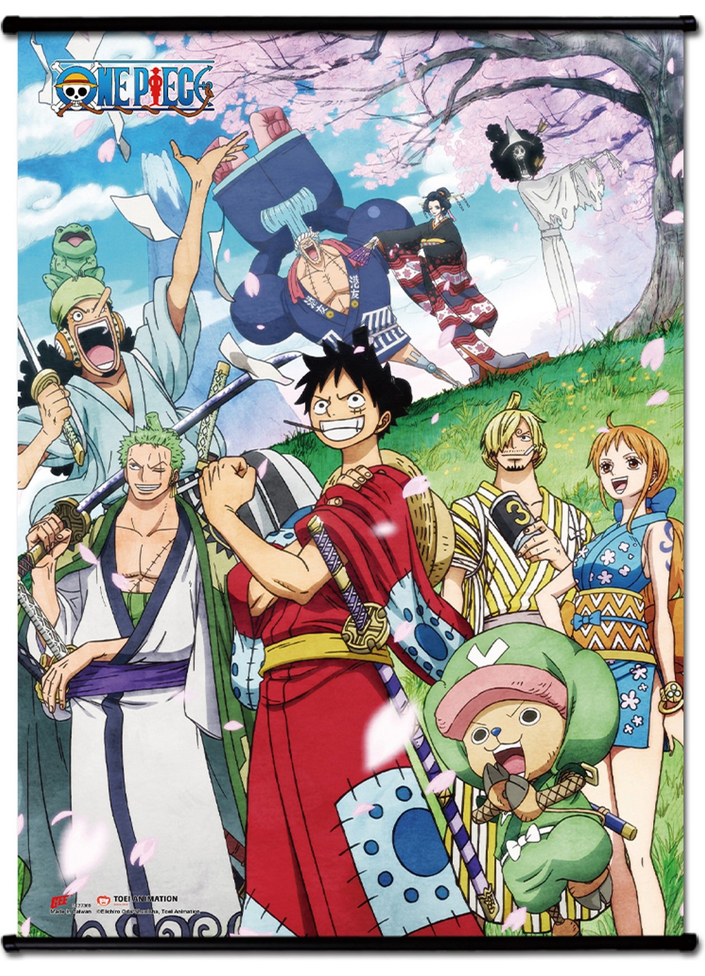 One Piece - Wano Country Keyart Wall Scroll 31"W x 43"H
