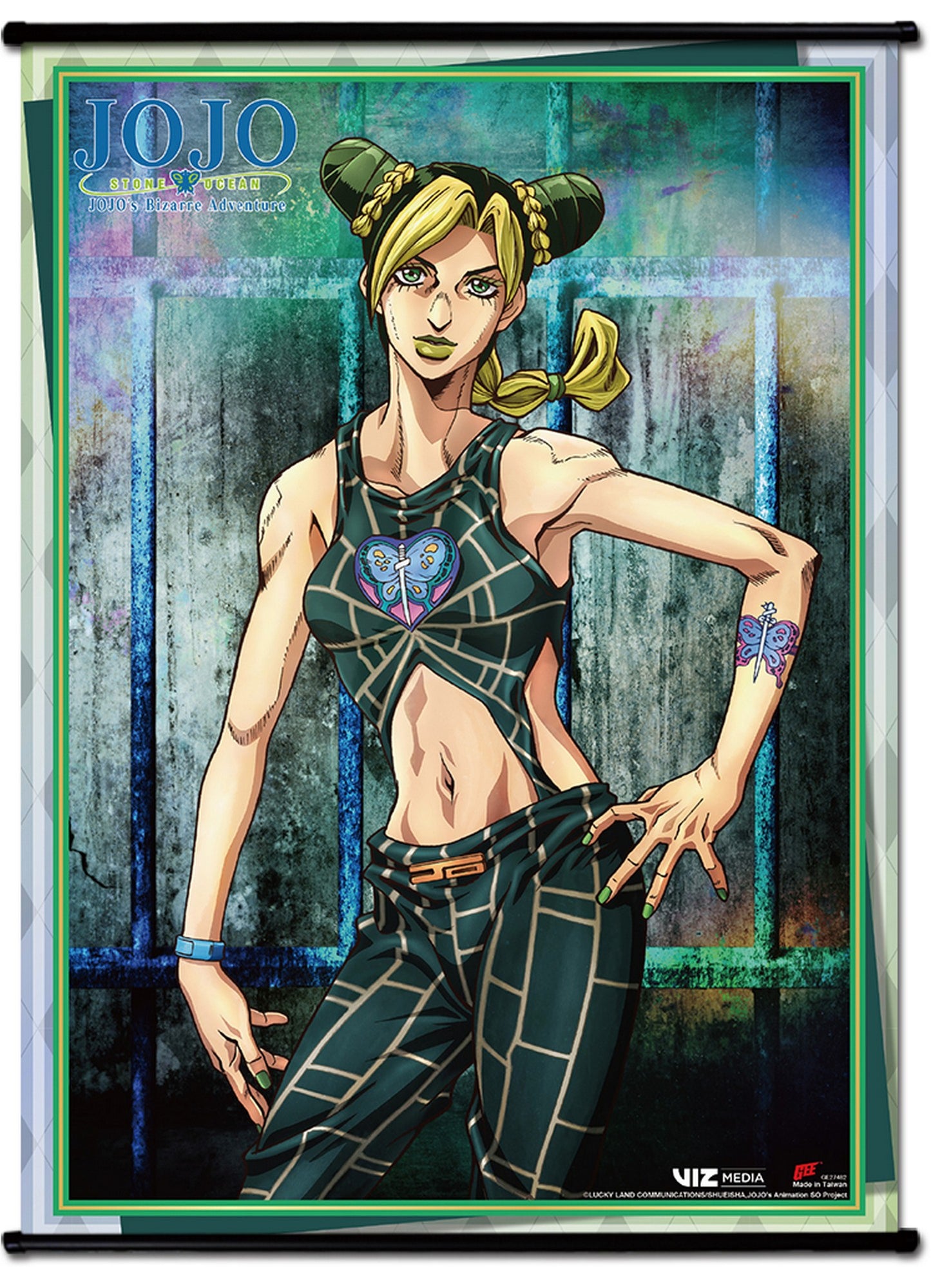 Jojo S5 Stone Ocean - Jolyne Cujoh Wall Scroll 31"W x 43"H