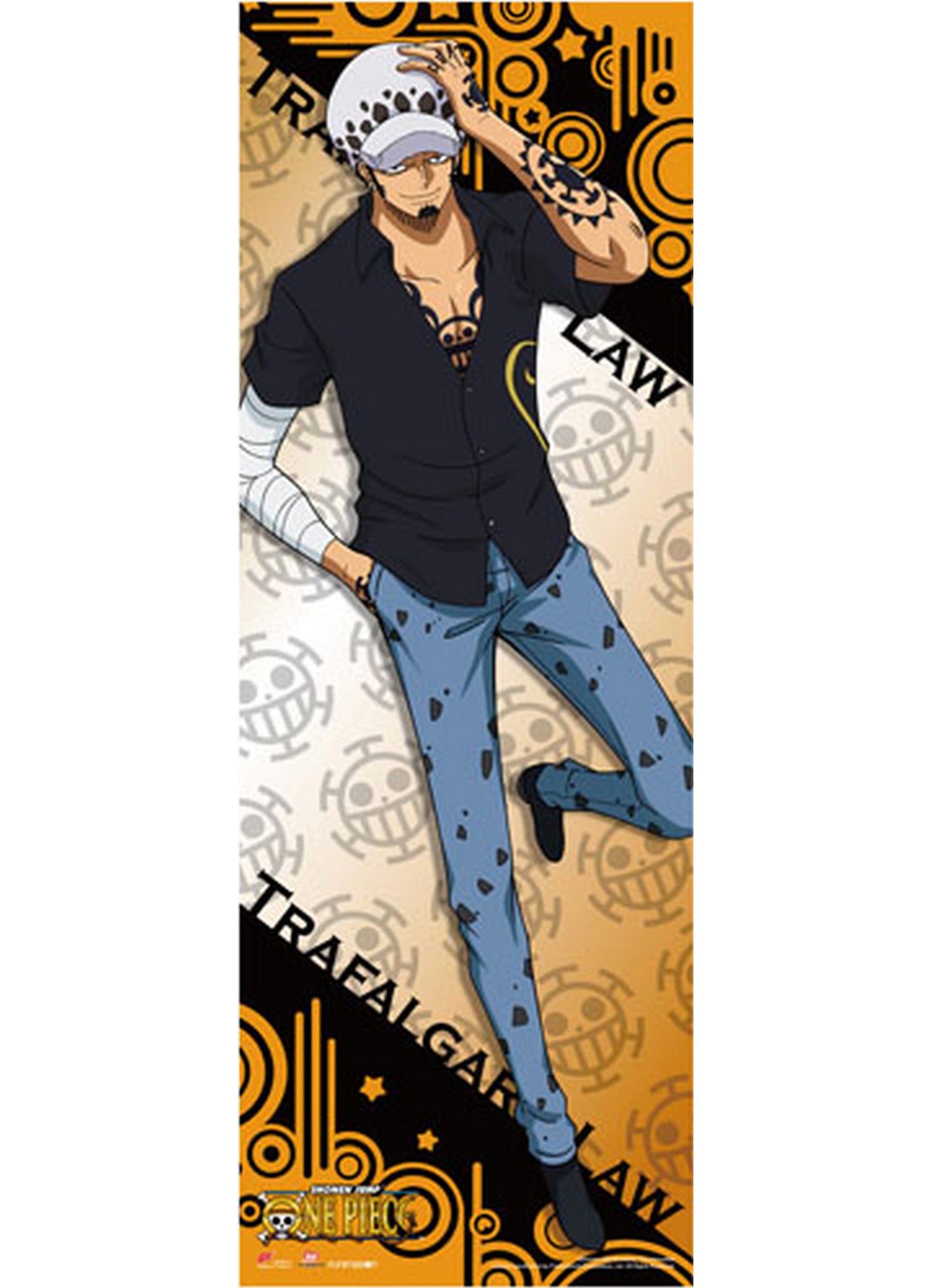 One Piece - Trafalgar D. Water Law 2017 Human Size Se Wall Scroll 23.5"W x 67"H