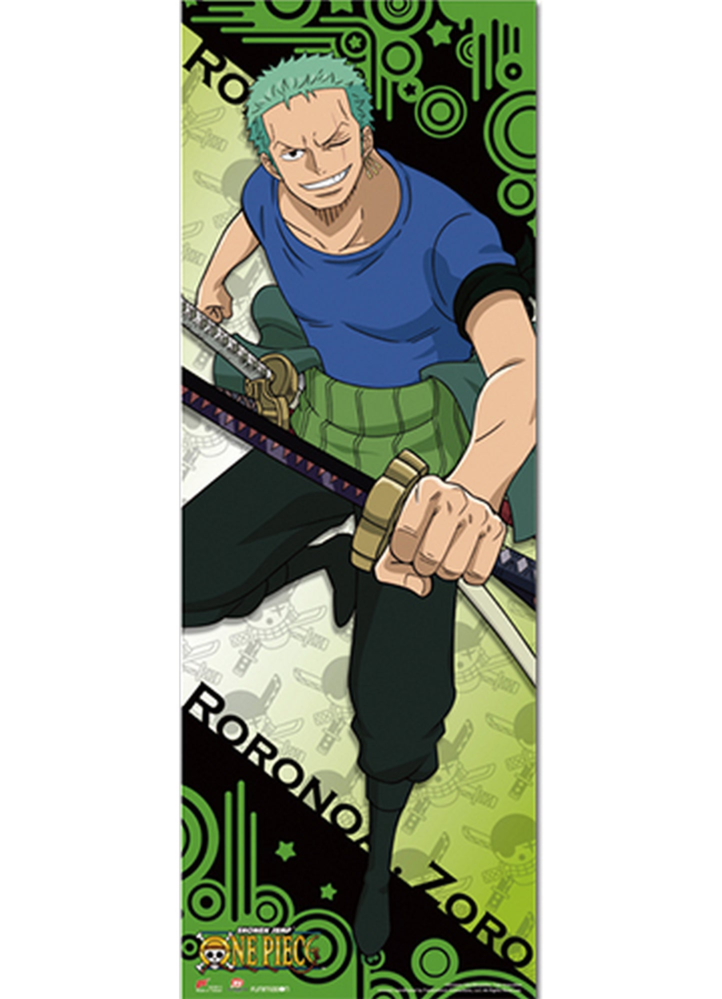 One Piece - Roronoa Zoro 2017 Human Size Se Wall Scroll 23.5"W x 67"H