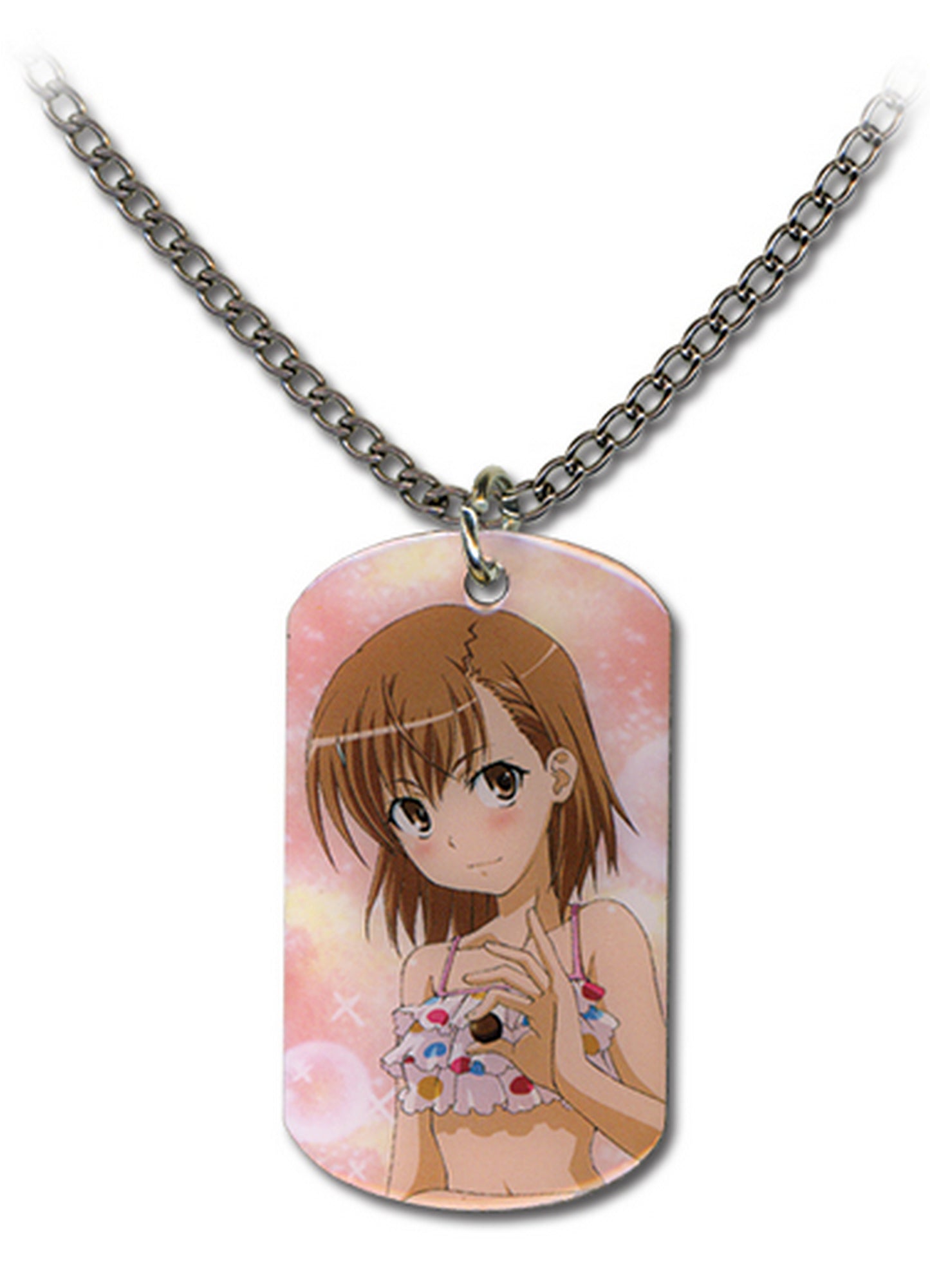 A Certain Scientific Railgun - Mikoto Misaka Dog Tag Style Necklace