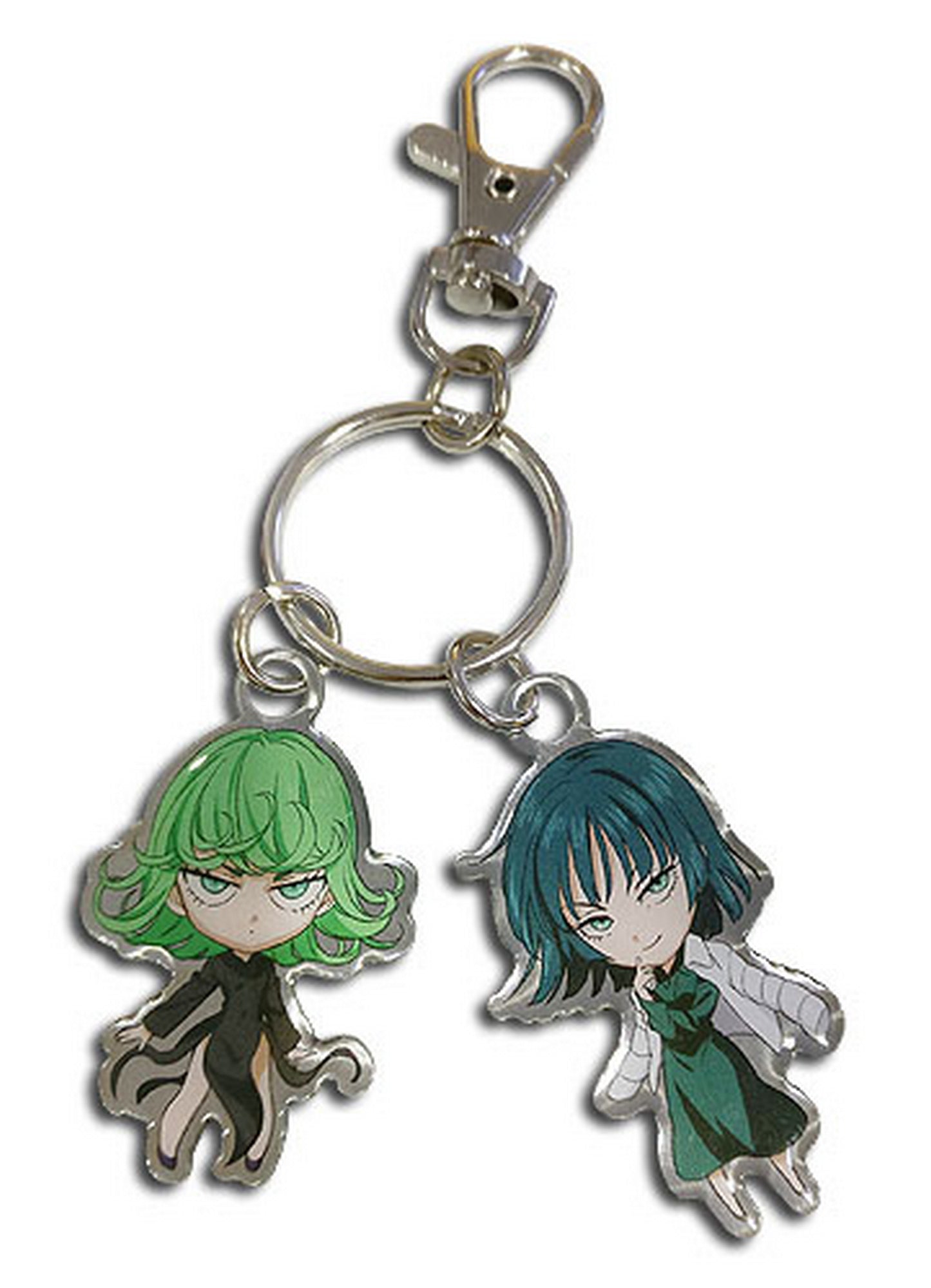One Punch Man - SD Tornado & Blizzard Metal Keychain