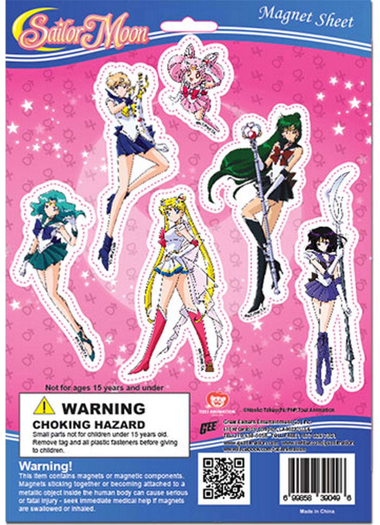 Sailor Moon S - Outer Senshi Group Magnet Sheet Set