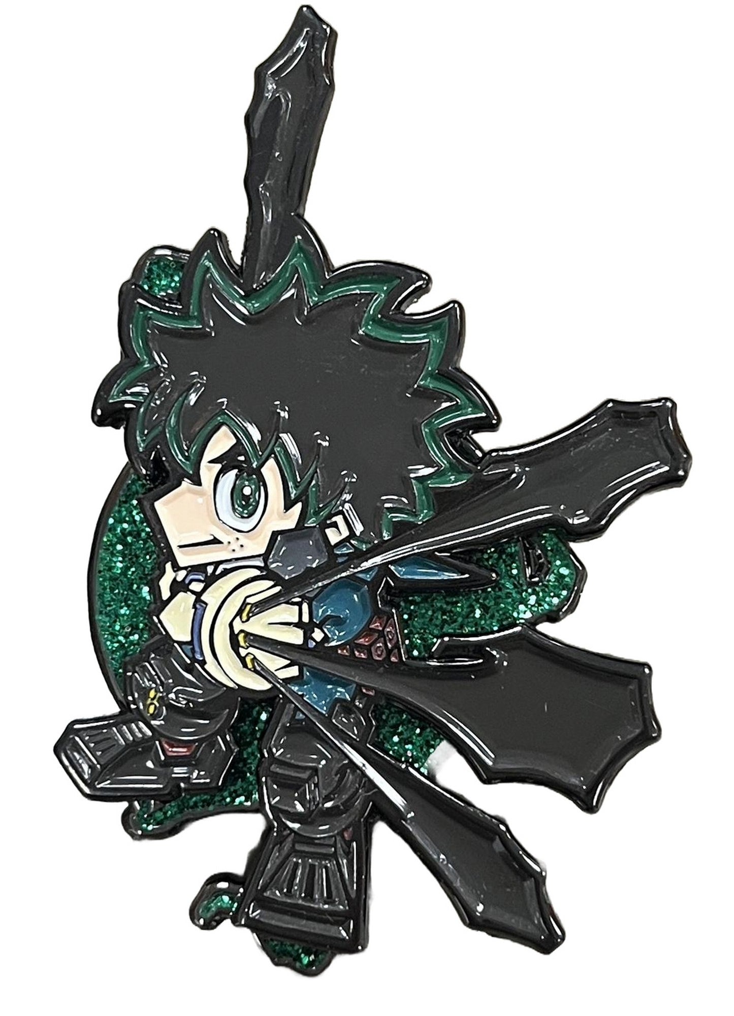 My Hero Academia S6 - Deku Black Whips SD Spinning Pinsart