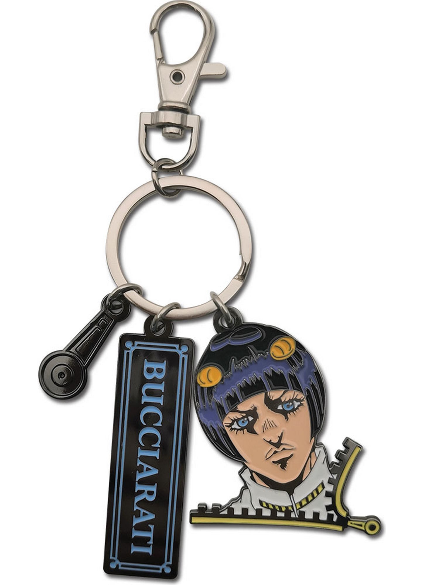 Jojos Bizarre Adventure S4 - Bruno Bucciarati Zipper Three Charm Keychain