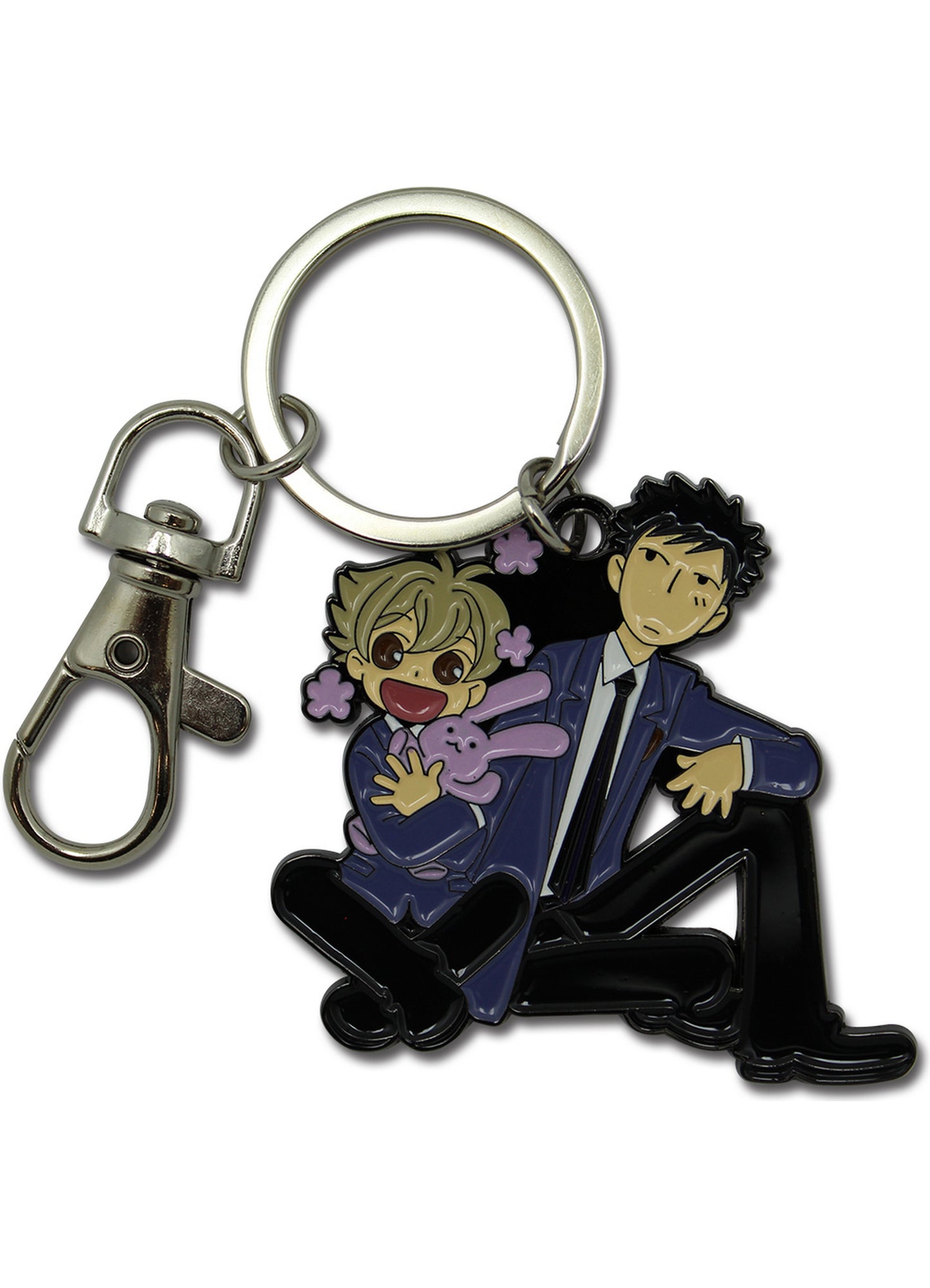 Ouran High School Host Club - Honey And Takashi Morinozuka "Mori" Morinozuka Metal Keychain