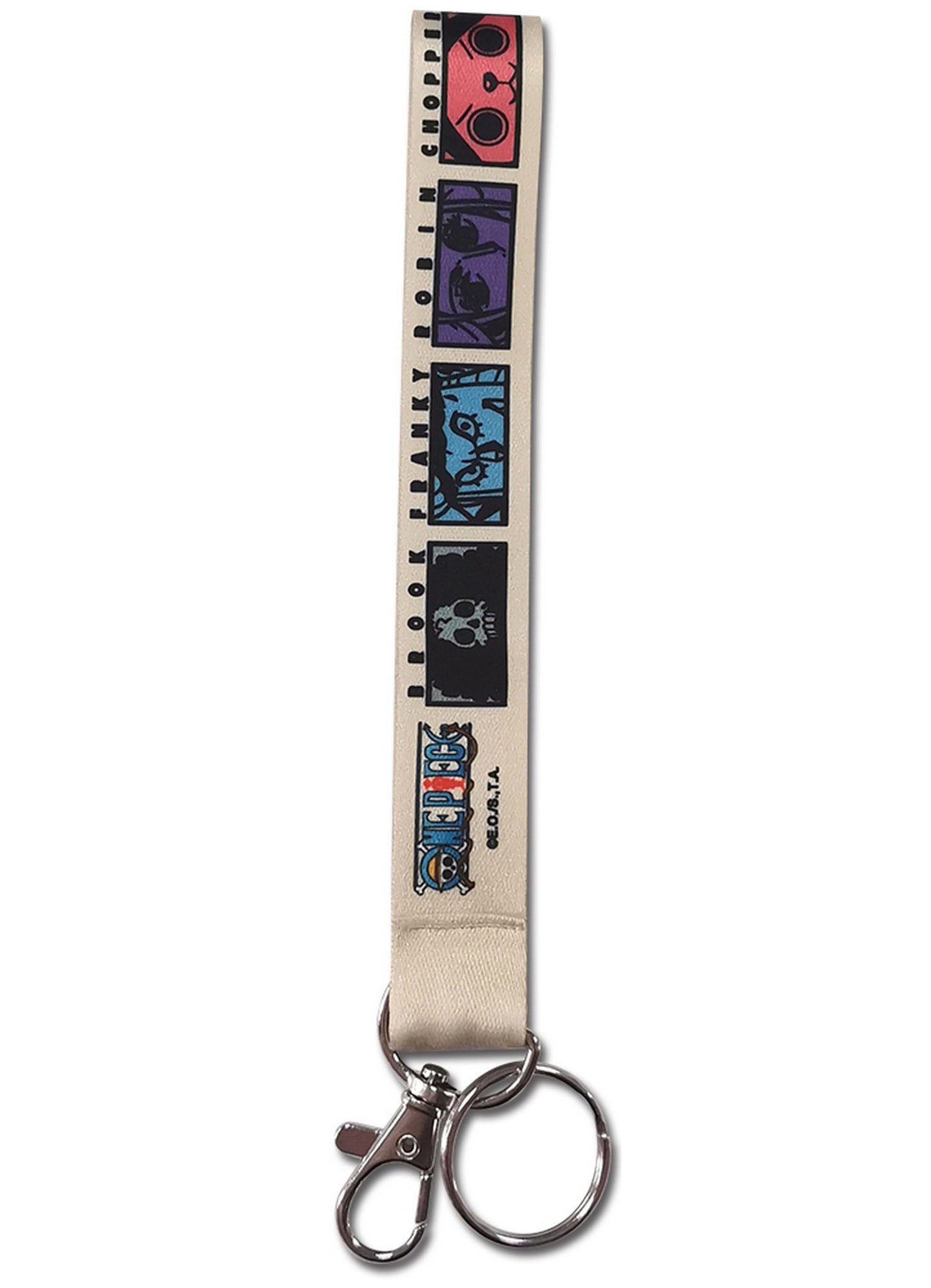 One Piece - Group Square Face Wristband Lanyard
