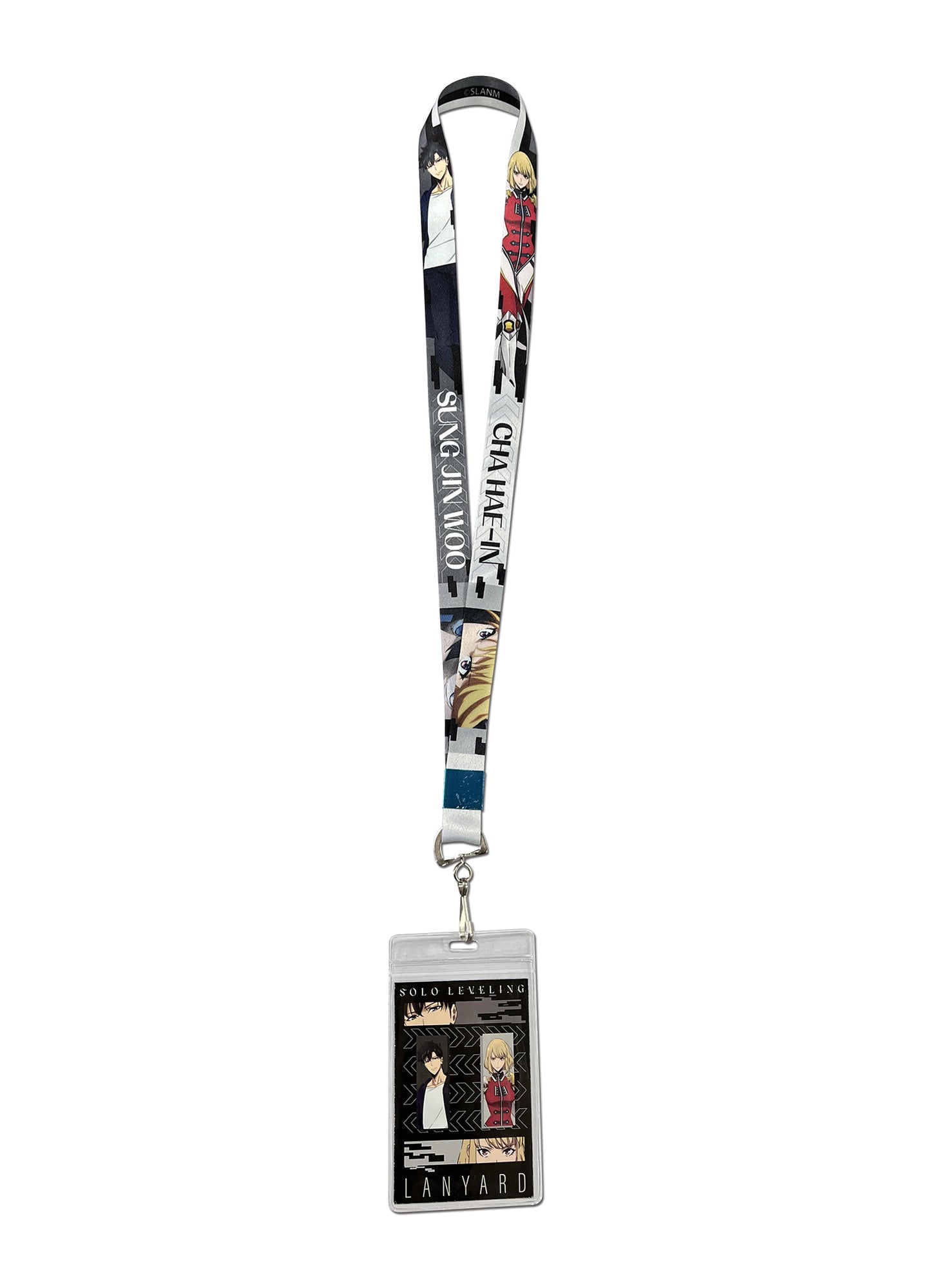 Solo Leveling - Sung Jinwoo & Cha Hae-In Eyes Art Style Lanyard