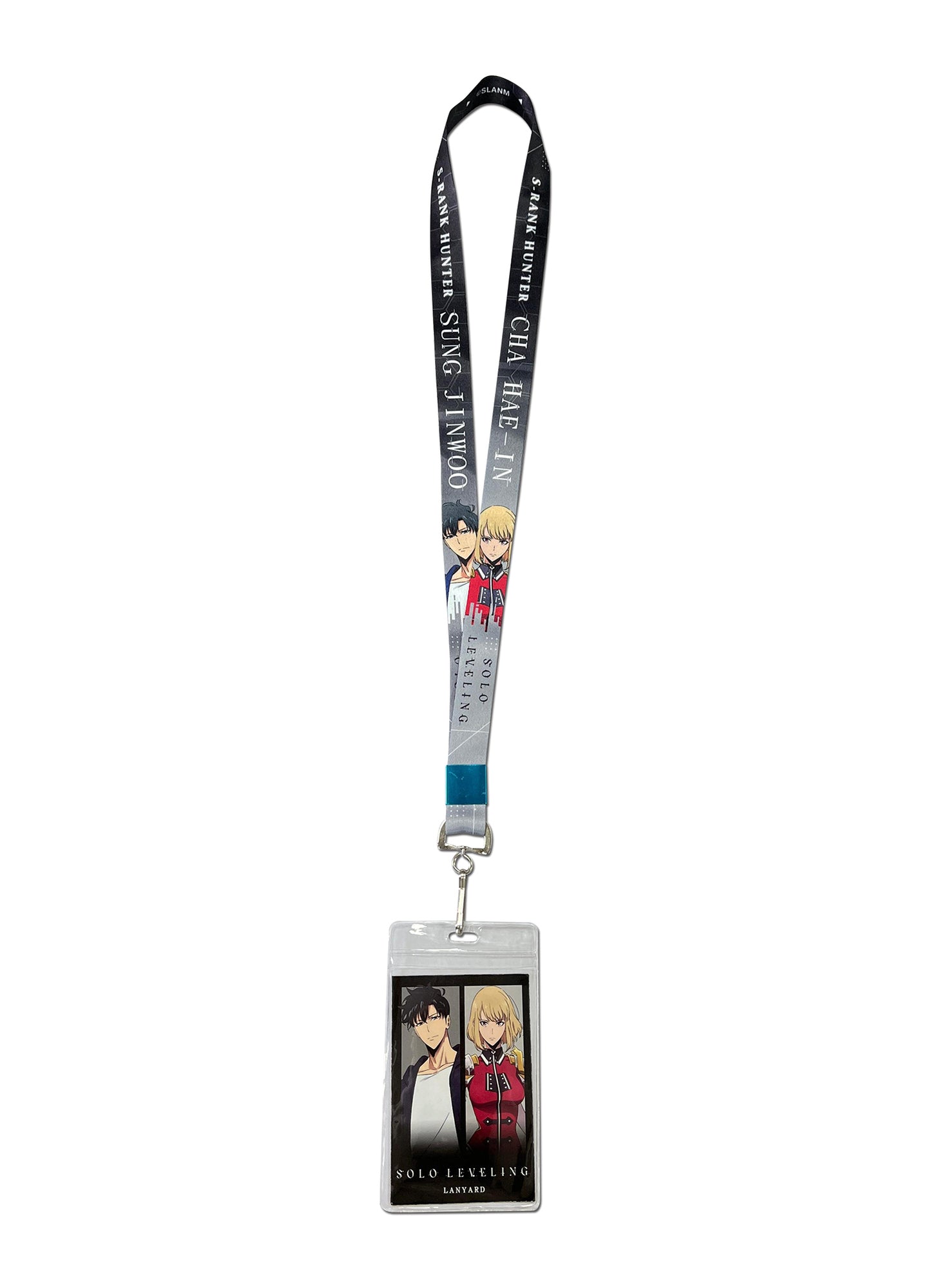 Solo Leveling - Sung Jinwoo & Cha Hae-In Gray Lanyard