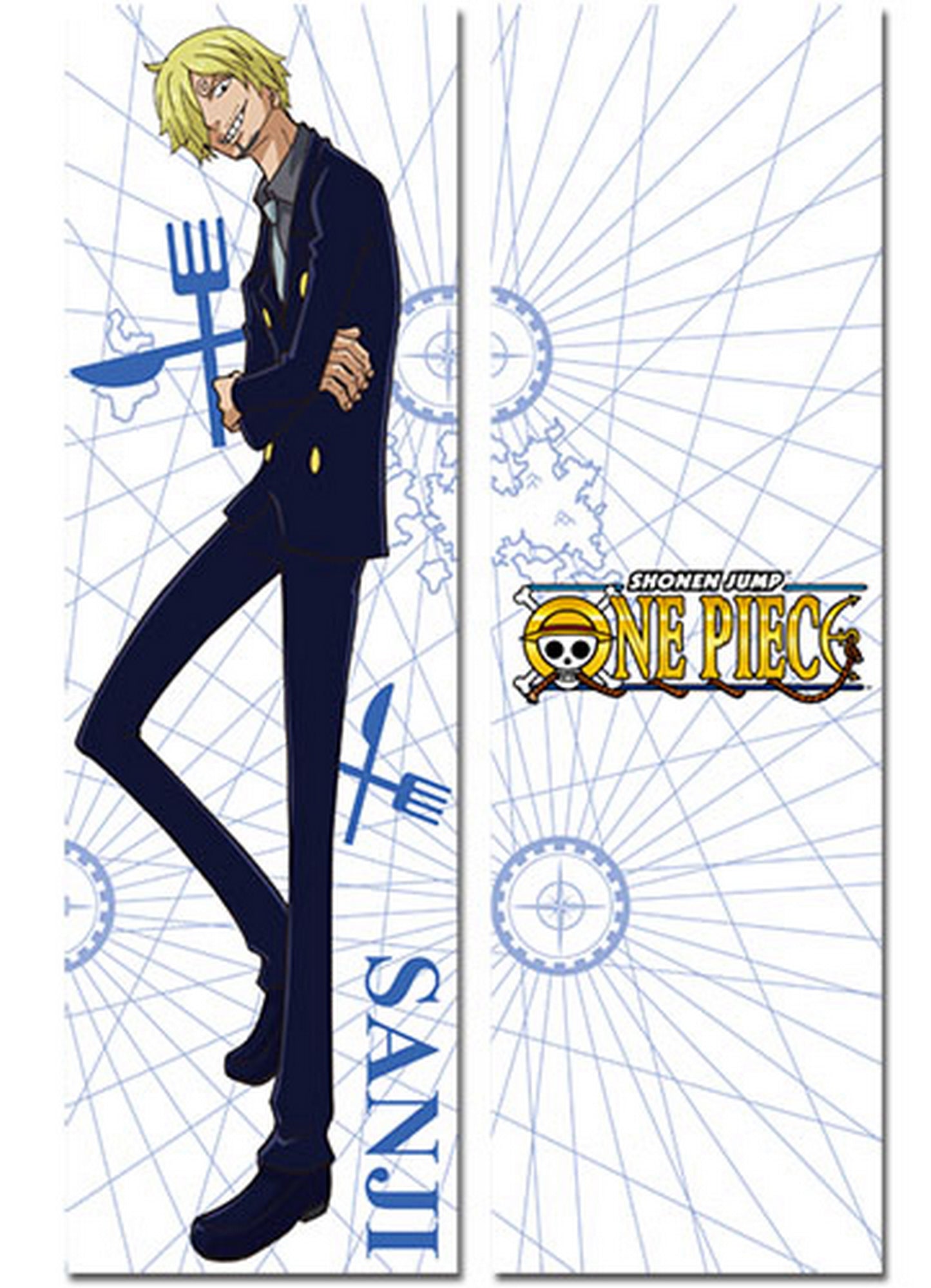 One Piece - Vinsmoke Sanji New World Body Pillow 13.3"W x 43"H