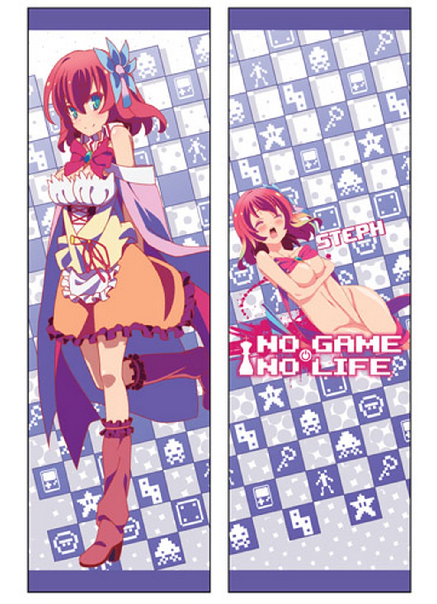 No Game No Life - Steph Body Pillow 13.3"W x 43"H
