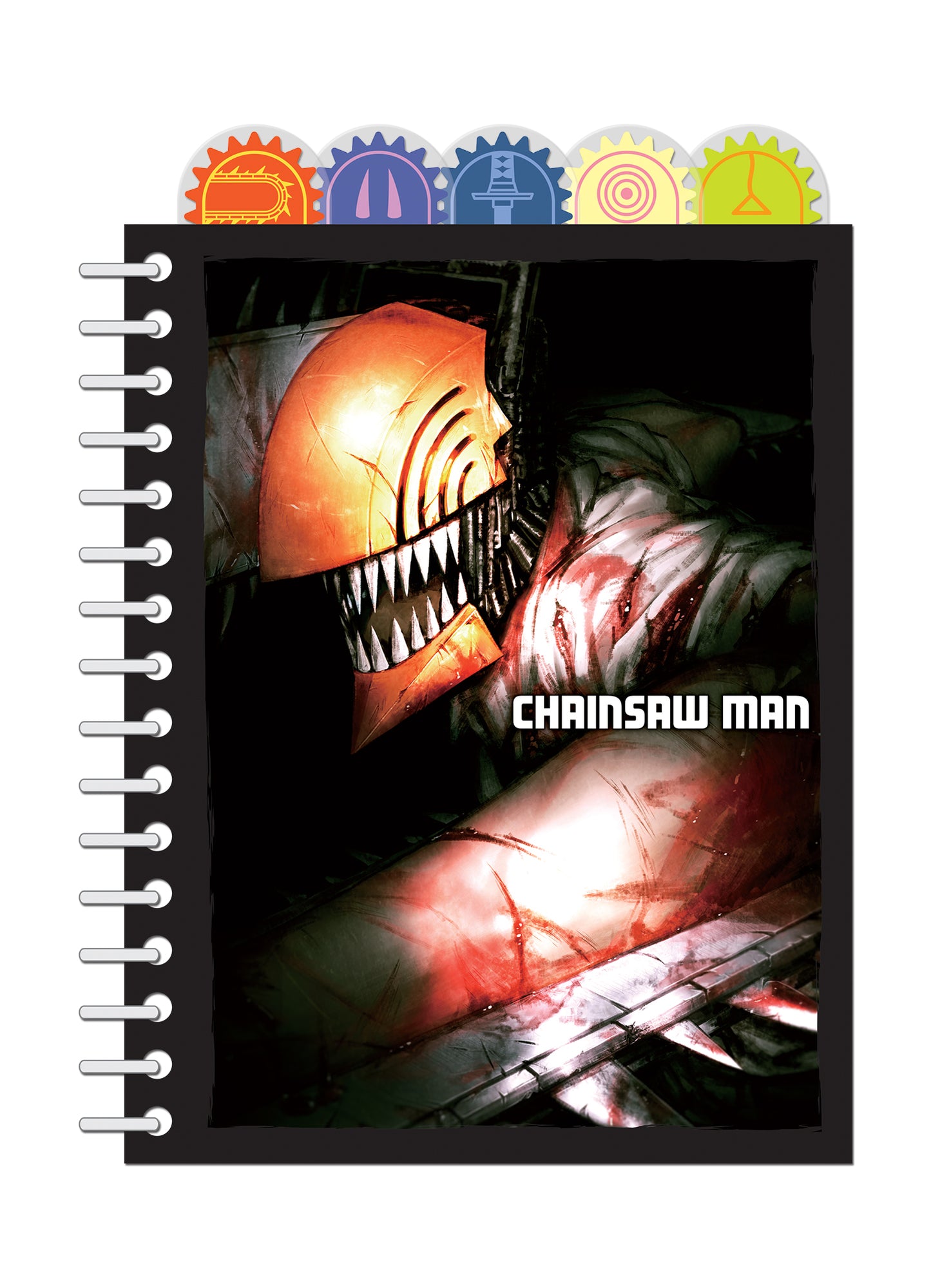 Chainsaw Man - Main Character Group Tabbed Notebook