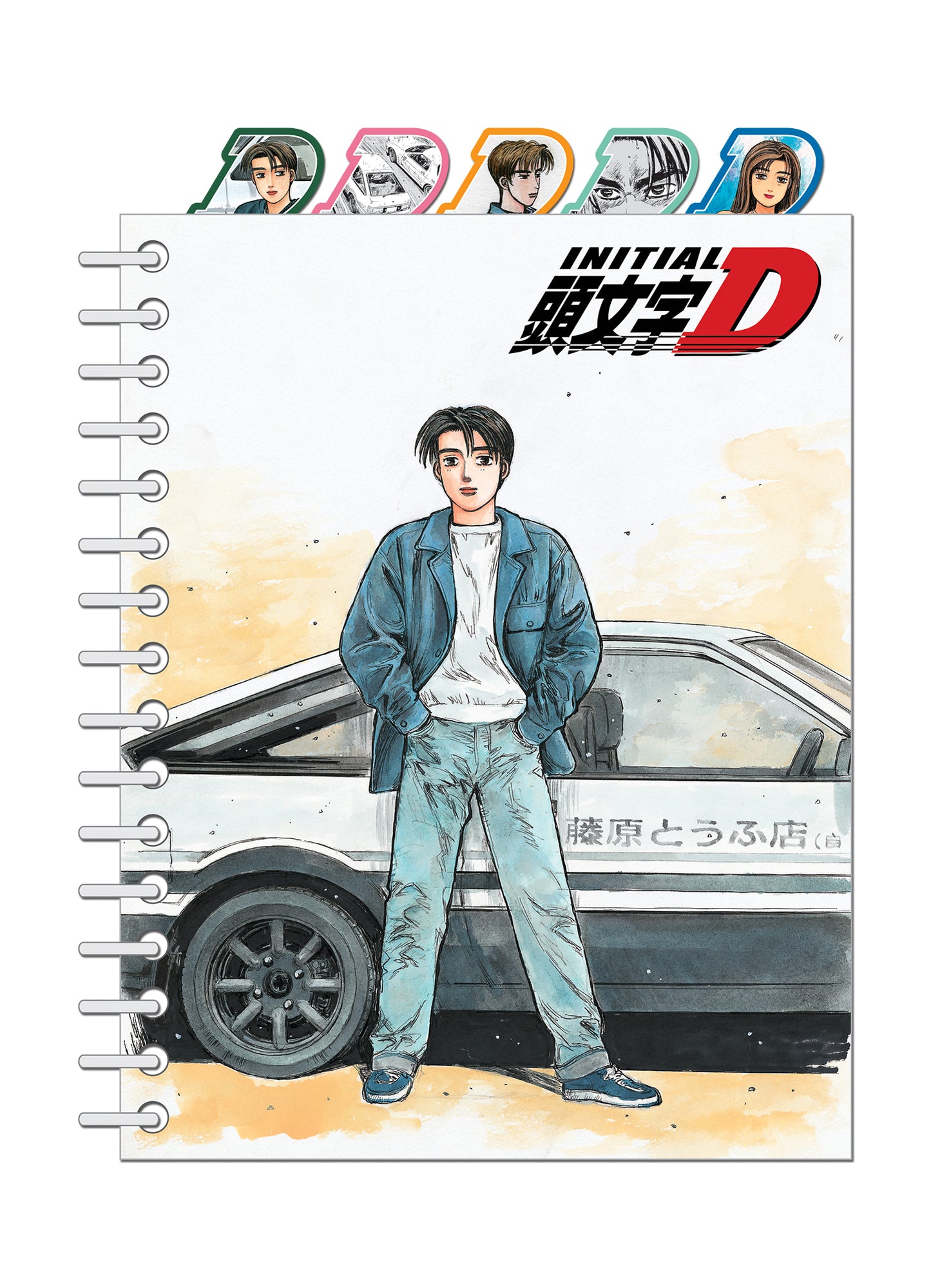 Initial D (Manga)- Artwork Tabbed Notebook