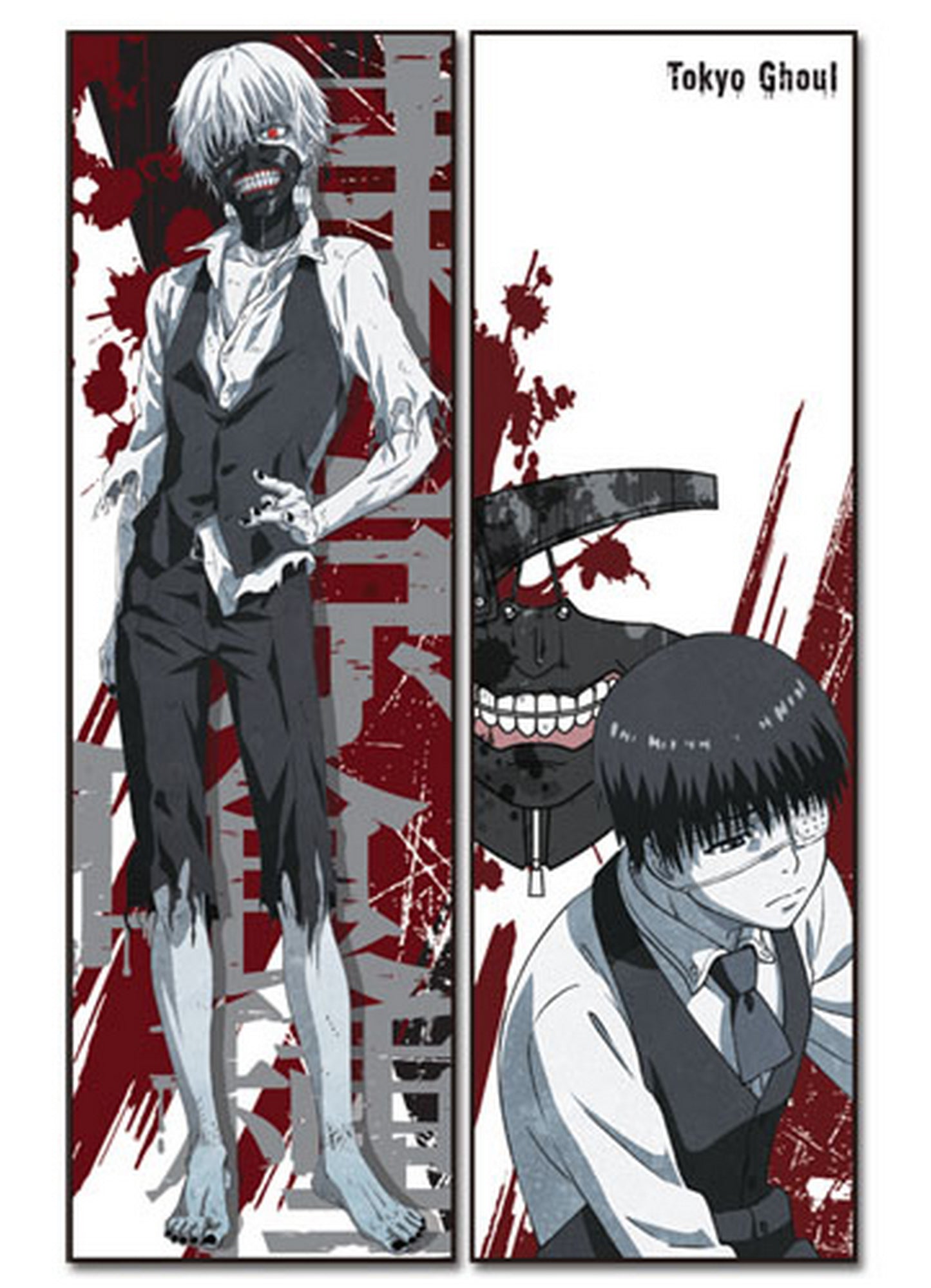 Tokyo Ghoul - Ken Kaneki Body Pillow 13.3"W x 43"H
