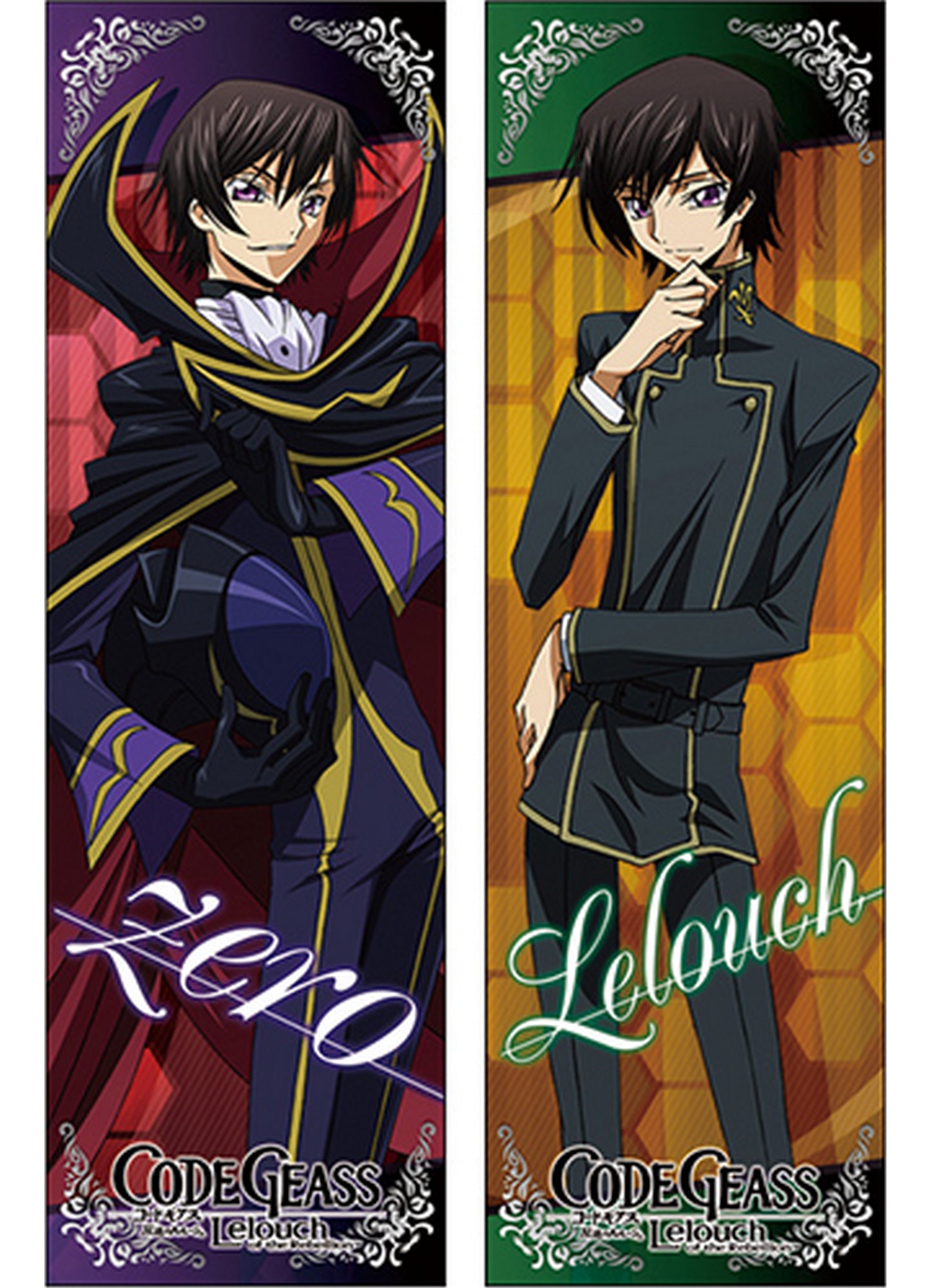 Code Geass S1 - Zero & Lelouch vi Britannia Body Pillow 13.3"W x 43"H