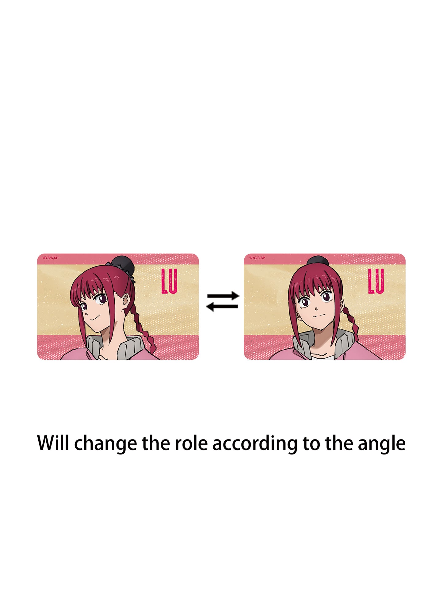 Sakamoto Days - Lu 3D Motion Reflective Car Sticker 6.7"H