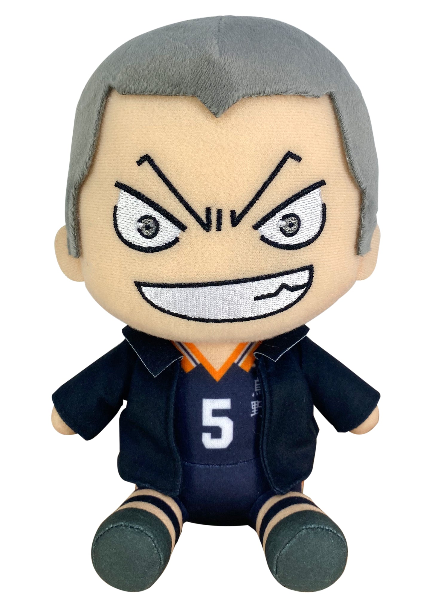 Haikyu S3 - Ryunosuke Tanaka Jacket Sitting Pose Plush 7"H