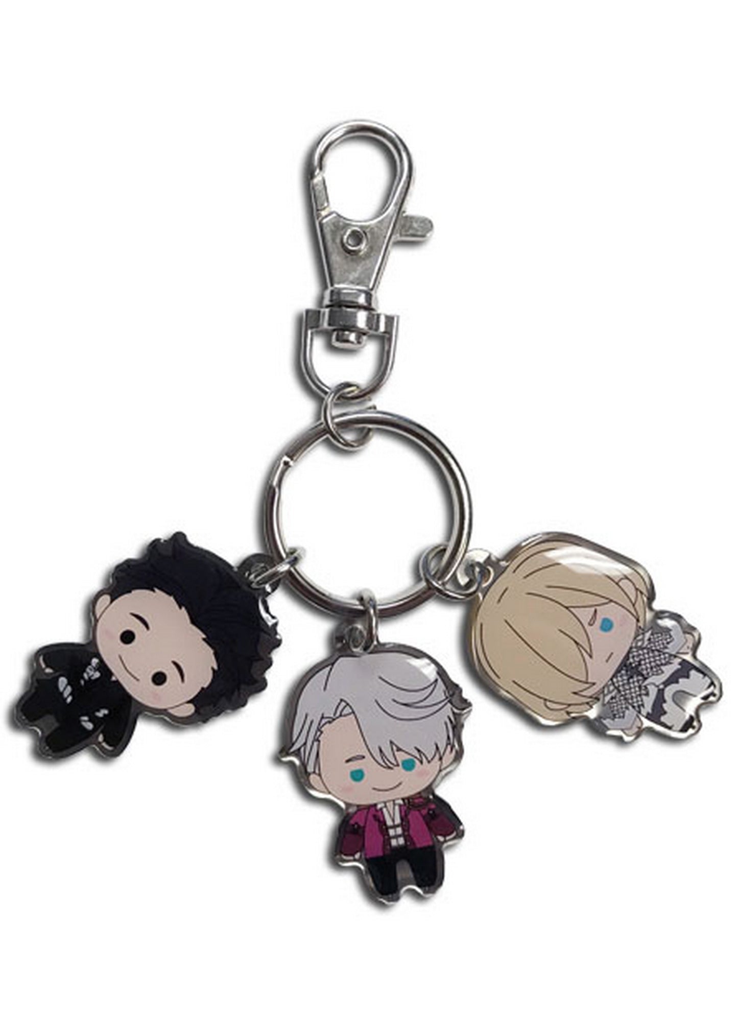 Yuri! On Ice - SD Competition Trio Metal Keychain