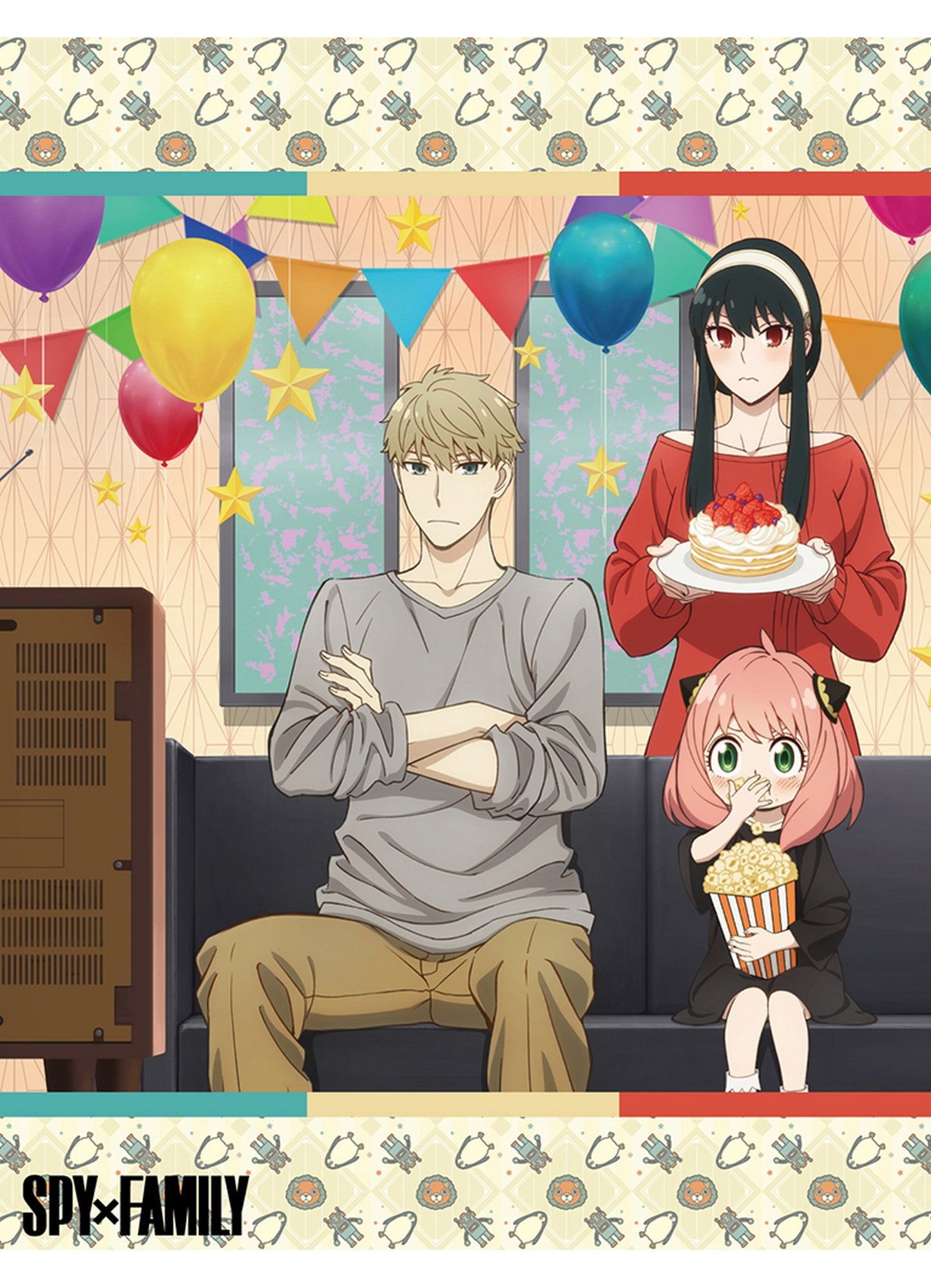 Spy X Family - Forger Family Off Time Throw Blanket 46"W x 60"H