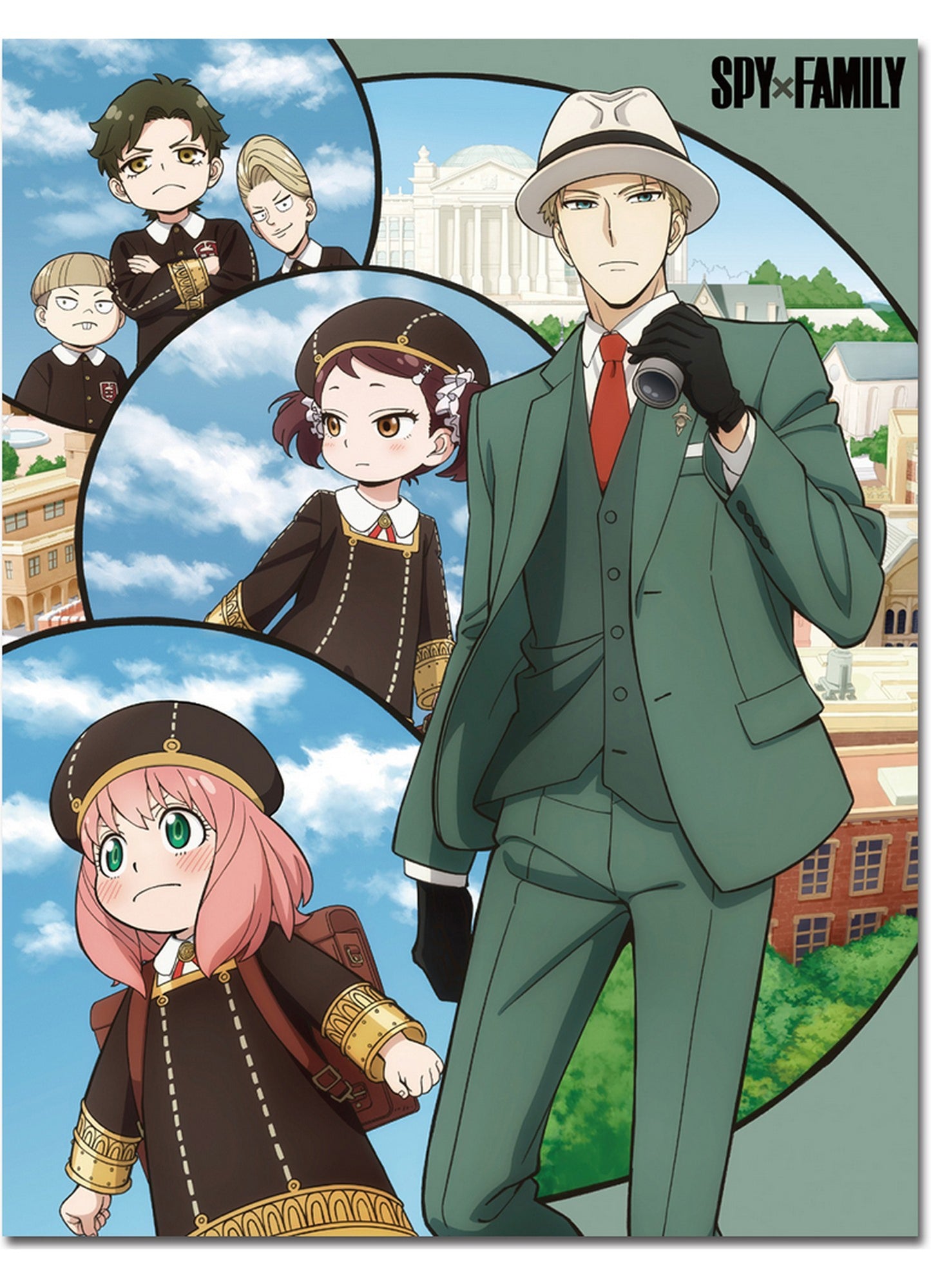 Spy X Family - Group Go To School Throw Blanket 46"W x 60"H