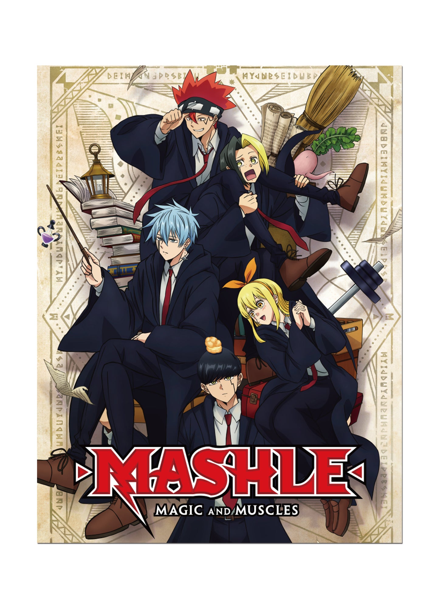 Mashle - Key Art #03 Throw Blanket 46"W x 60"H