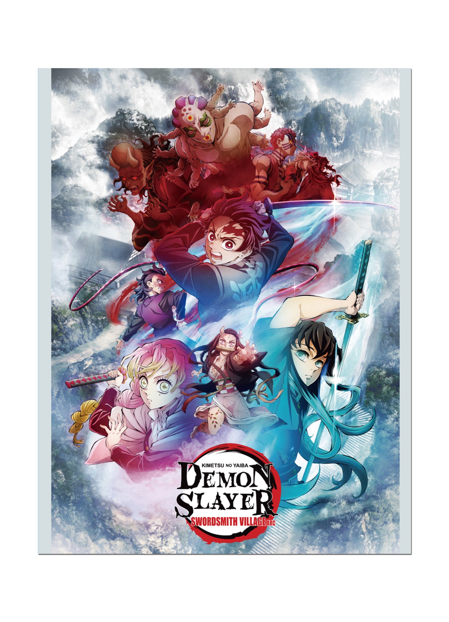 Demon Slayer Tv3 - Key Art 01 Group Throw Blanket 46"W x 60"H