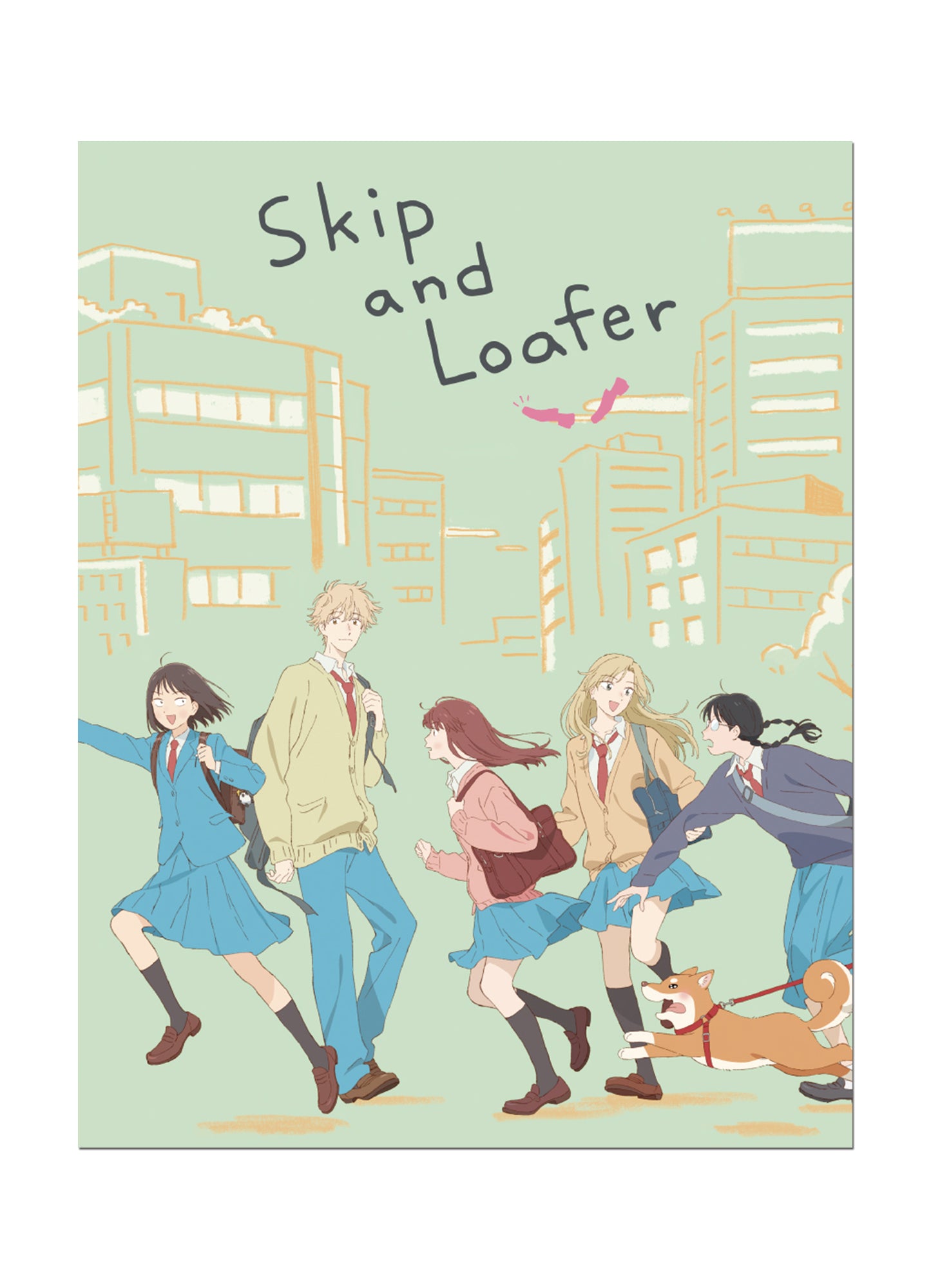 Skip And Loafer - Key Visual Group Characters Throw Blanket