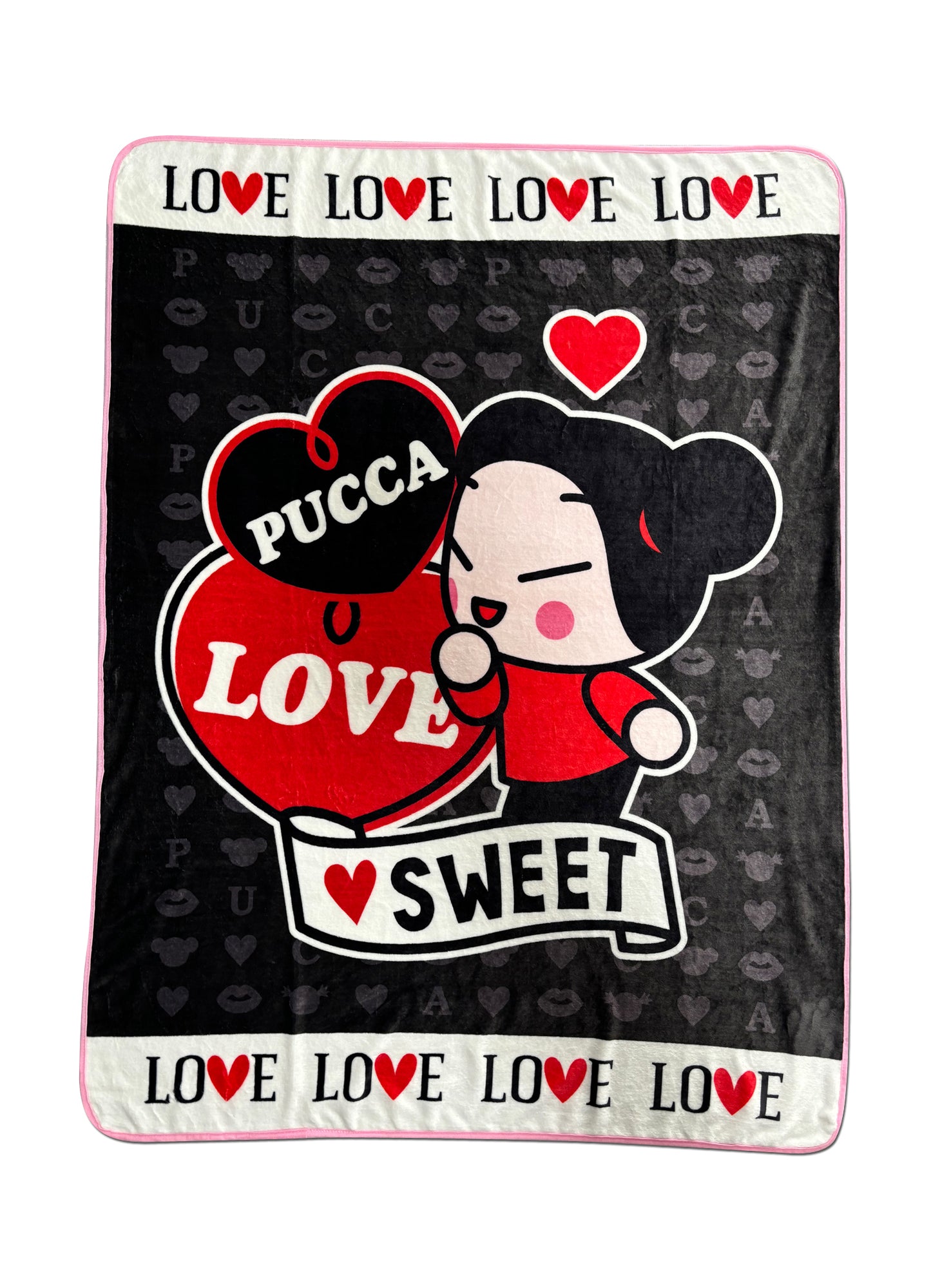 Pucca - Pucca Sweet Love Blanket 46"W x 60"H
