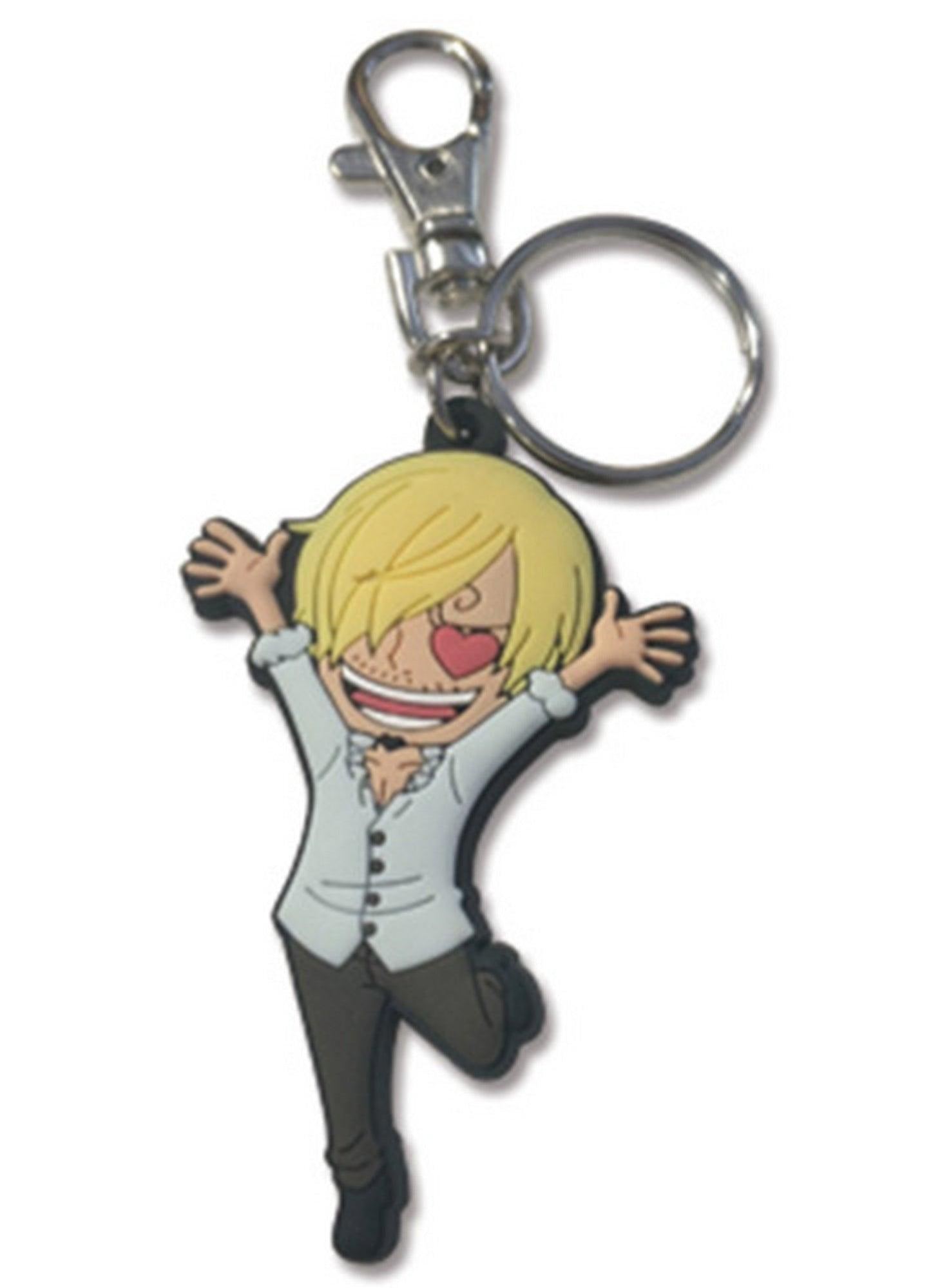 One Piece - Vinsmoke Sanji (Heart Eyes) PVC Keychain