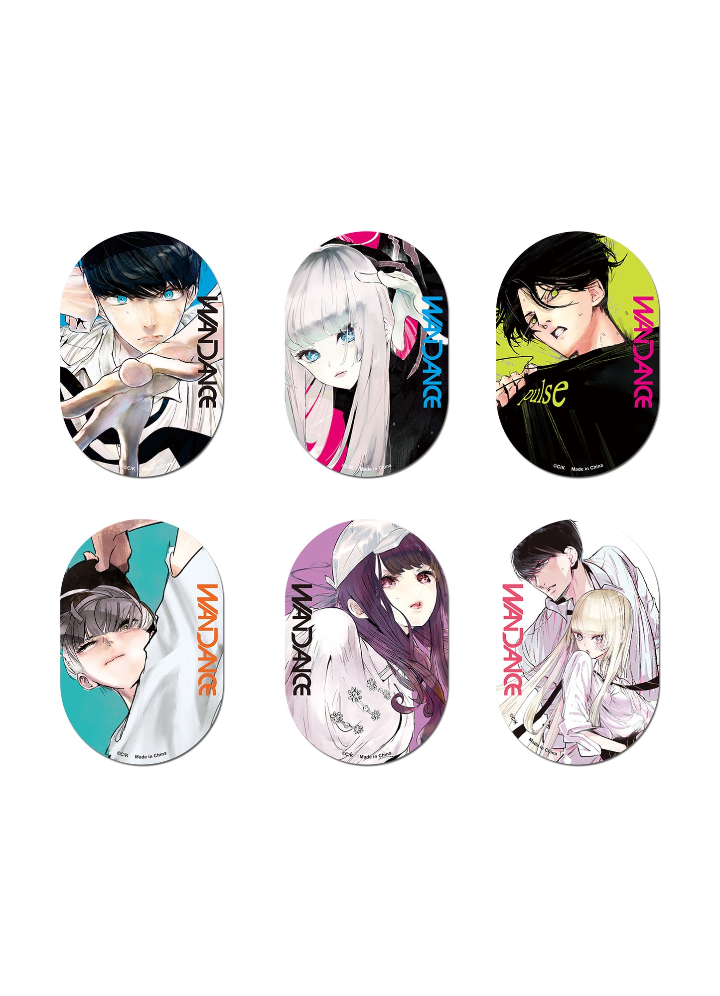 Wandance Manga - Cover Die-Cut Sticker Set