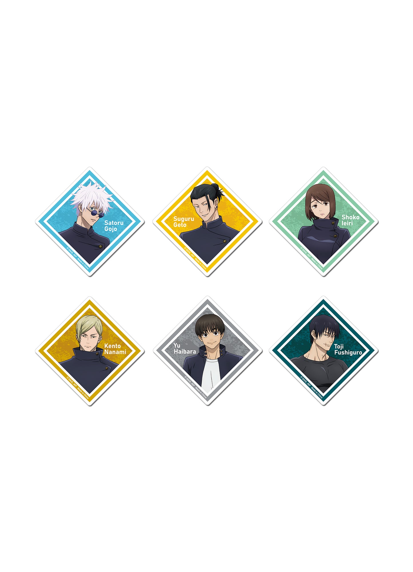Jujutsu Kaisen S2 - Character Six Group Die-Cut Sticker