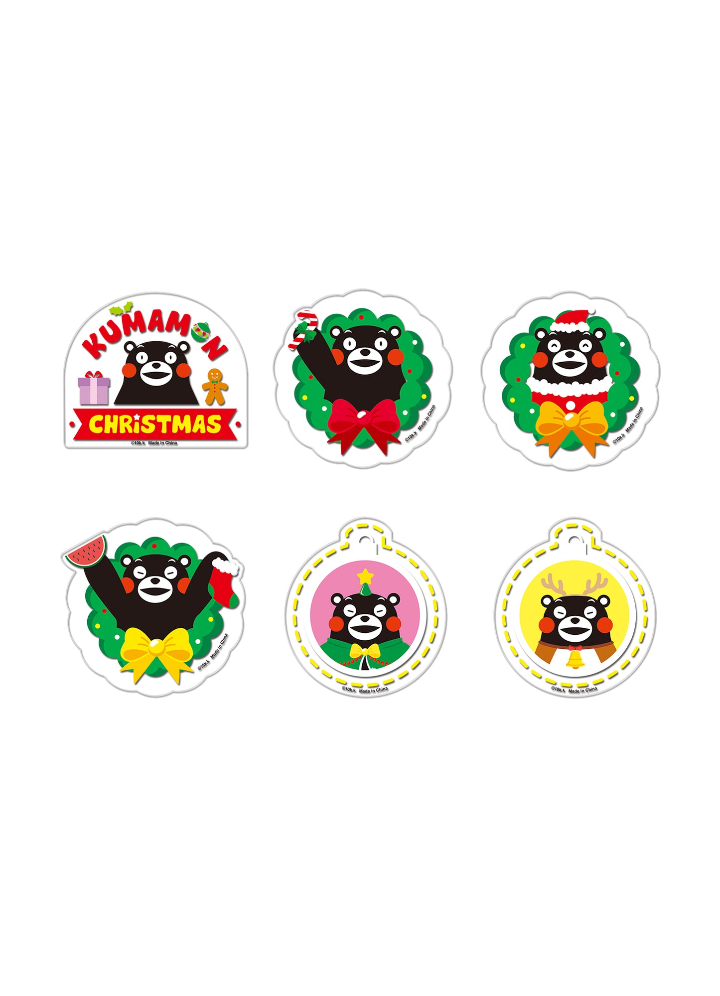 Kumamon - Christmas Kumamon Die-Cut Sticker