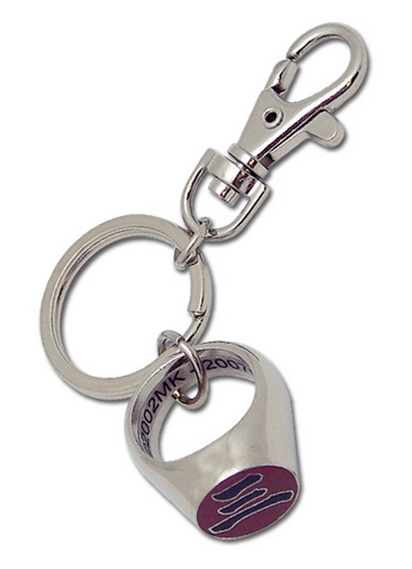 Naruto Shippuden - Hidan Akatsuki Ring Metal Keychain