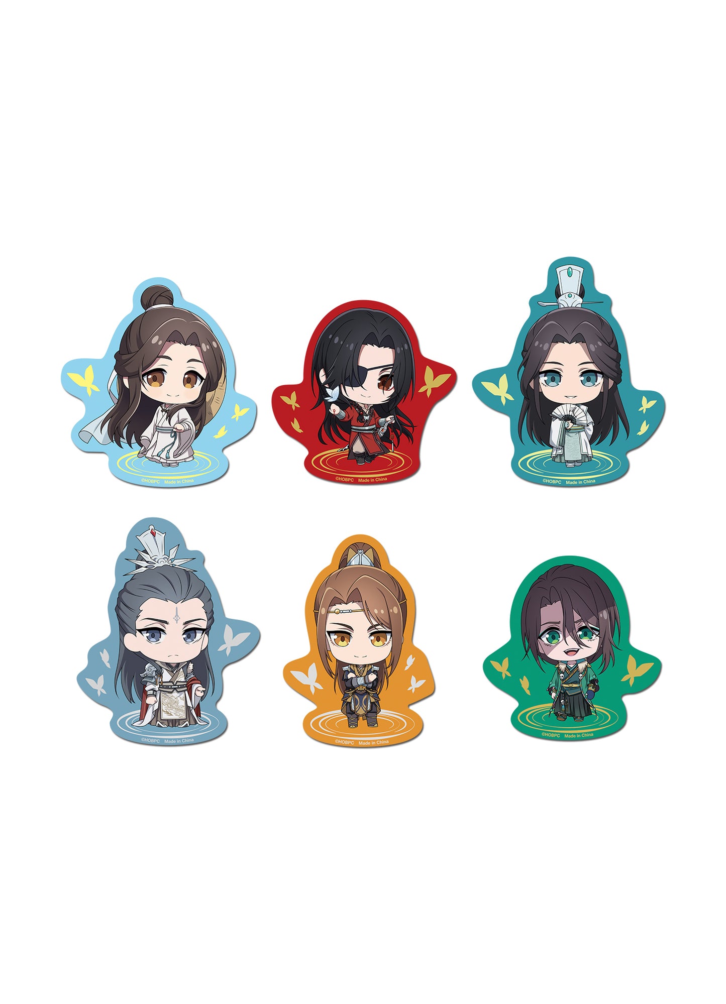 Heaven Official's Blessing S2 - SD Character Die-Cut Sticker Set 3"W