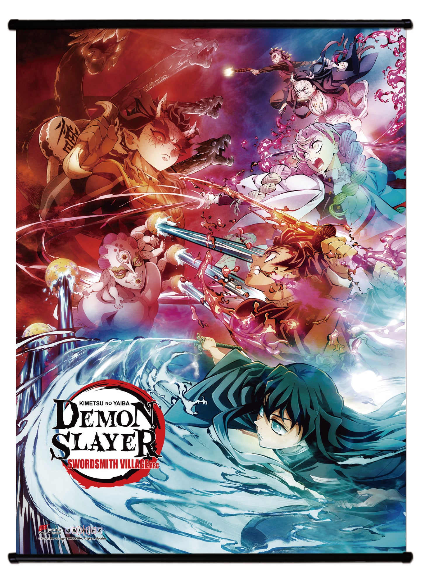 Demon Slayer Tv3 - Key Art 02 Group Wall Scroll 31"W x 43"H