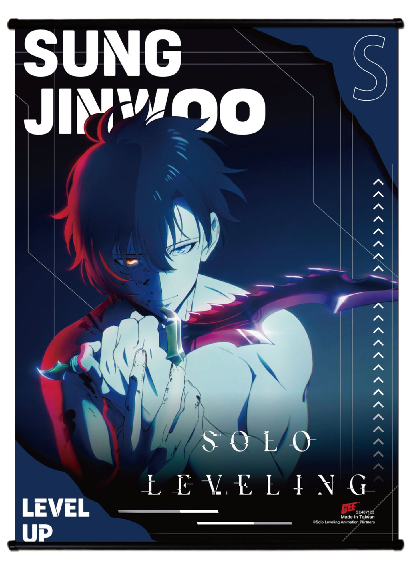 Solo Leveling - Sung Jinwoo Teaser Art Ss Wall Scroll
