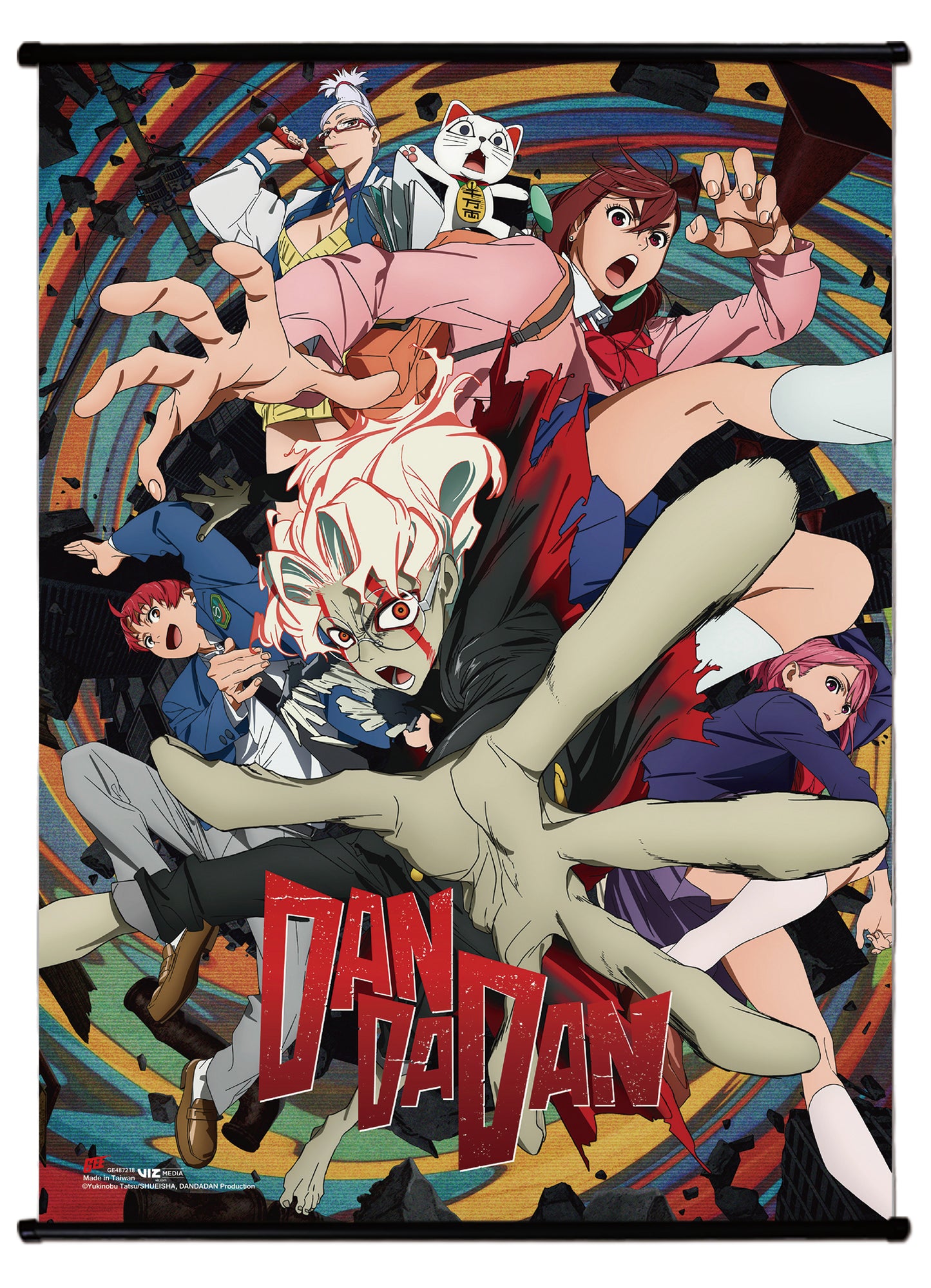 Dan Da Dan - Character Group Key Visual Wall Scroll